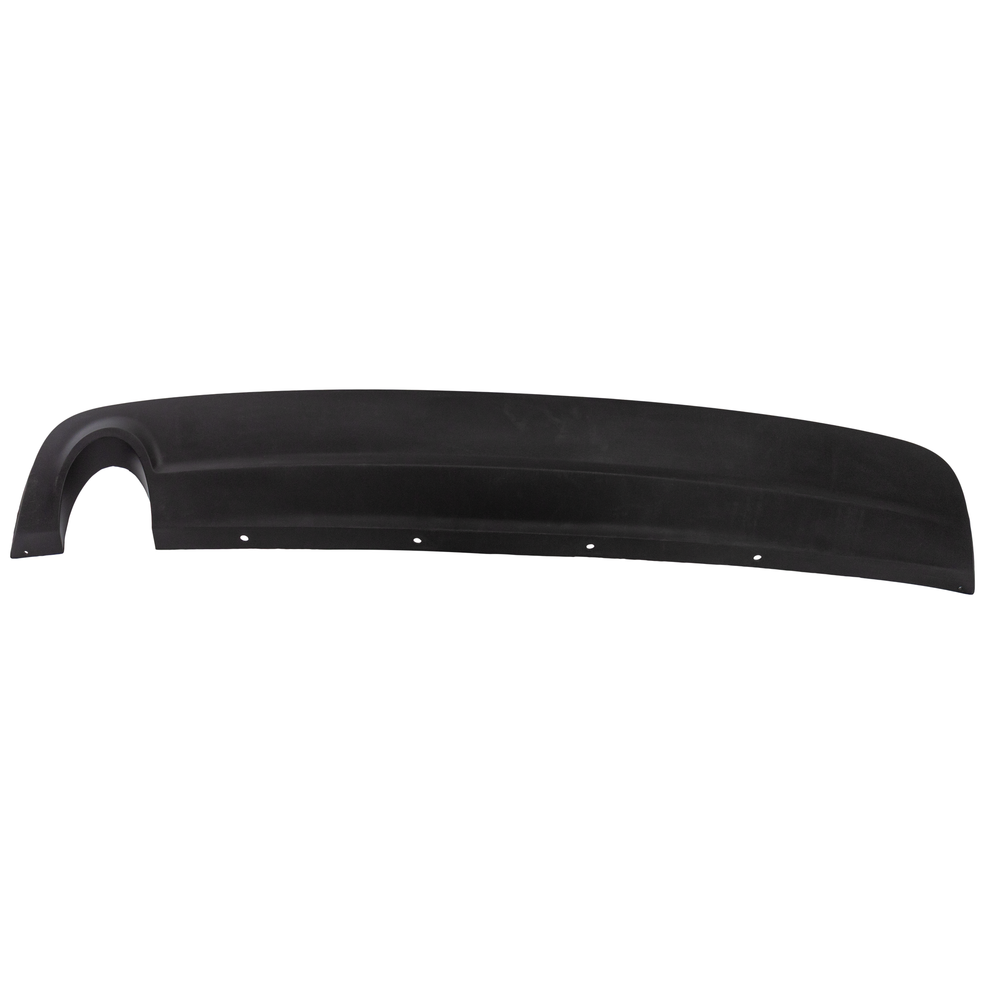 AM MALIBU 08-12 REAR LOWER VALANCE Bumper Cover Extension Textured w Single Exhaust Hole 2.4L 3.5 Eng CAPA SKU REPC764302Q Partslink GM1195110C OEM 15831262