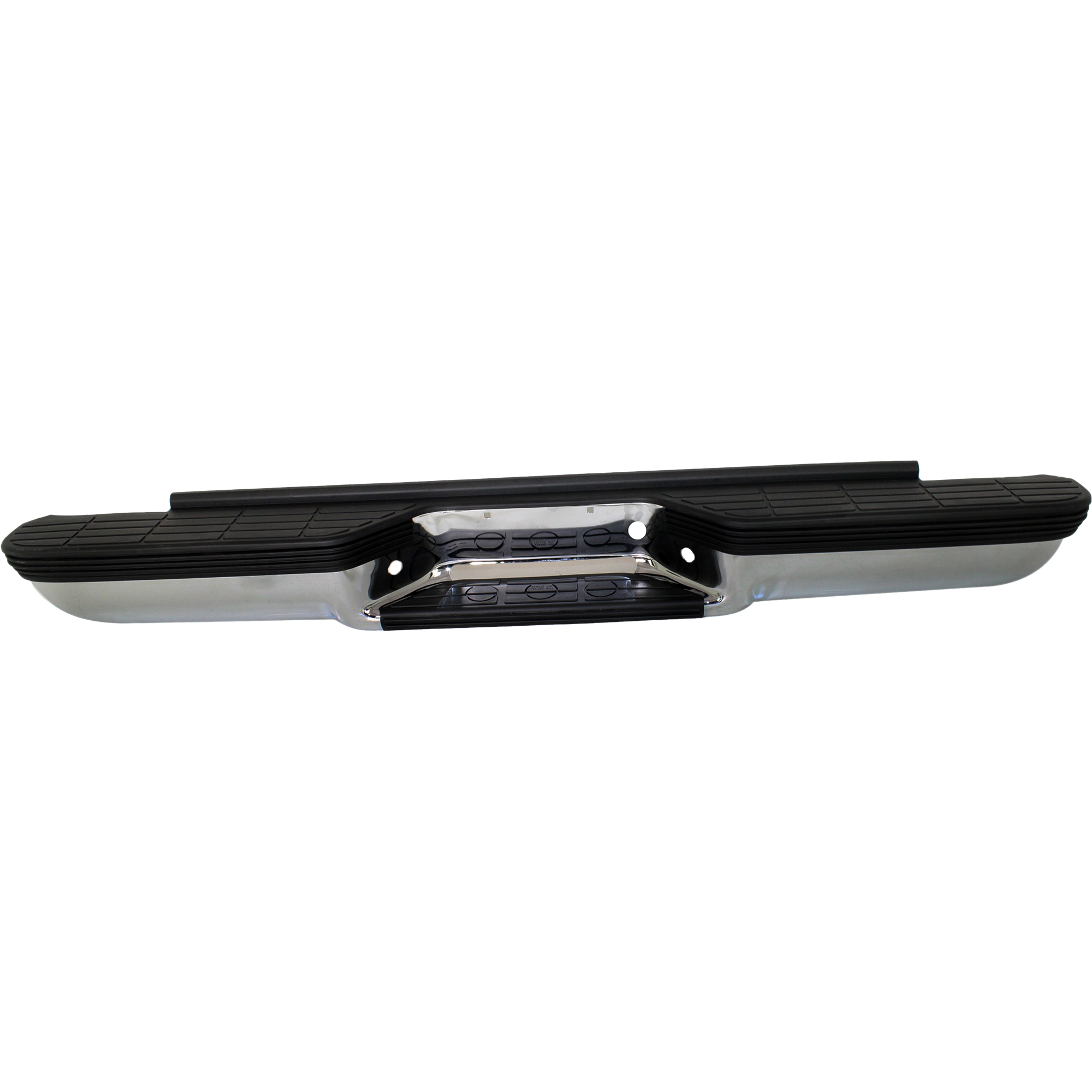 AM C K SERIES P U 88-99 STEP BUMPER FACE BAR AND PAD w Pad Provision w o Mounting Bracket Chrome w Impact face strip and OE Type Brkt Stepside SKU REPC823708 Partslink GM1101111 OEM Performance