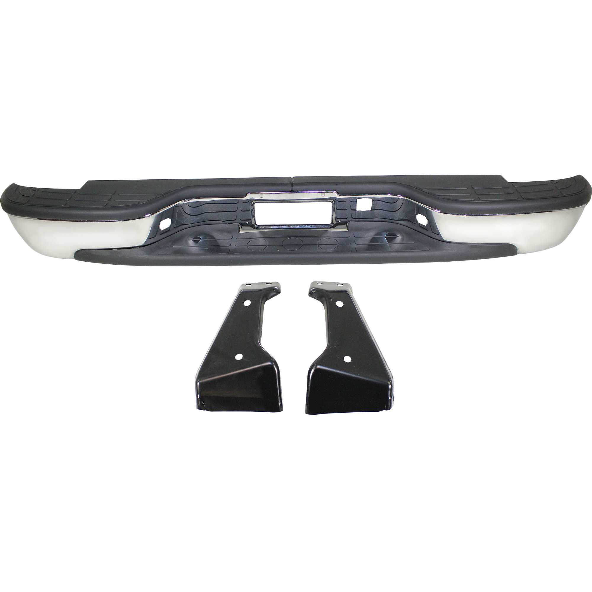 AM SILVERADO SIERRA 1500-99-06 STEP BUMPER FACE BAR AND PAD w Pad Provision w Mounting Bracket Chrome Stepside Includes 2007 Silverado 1500 Classic SKU REPC823709 Partslink GM1103123 OEM 12496087