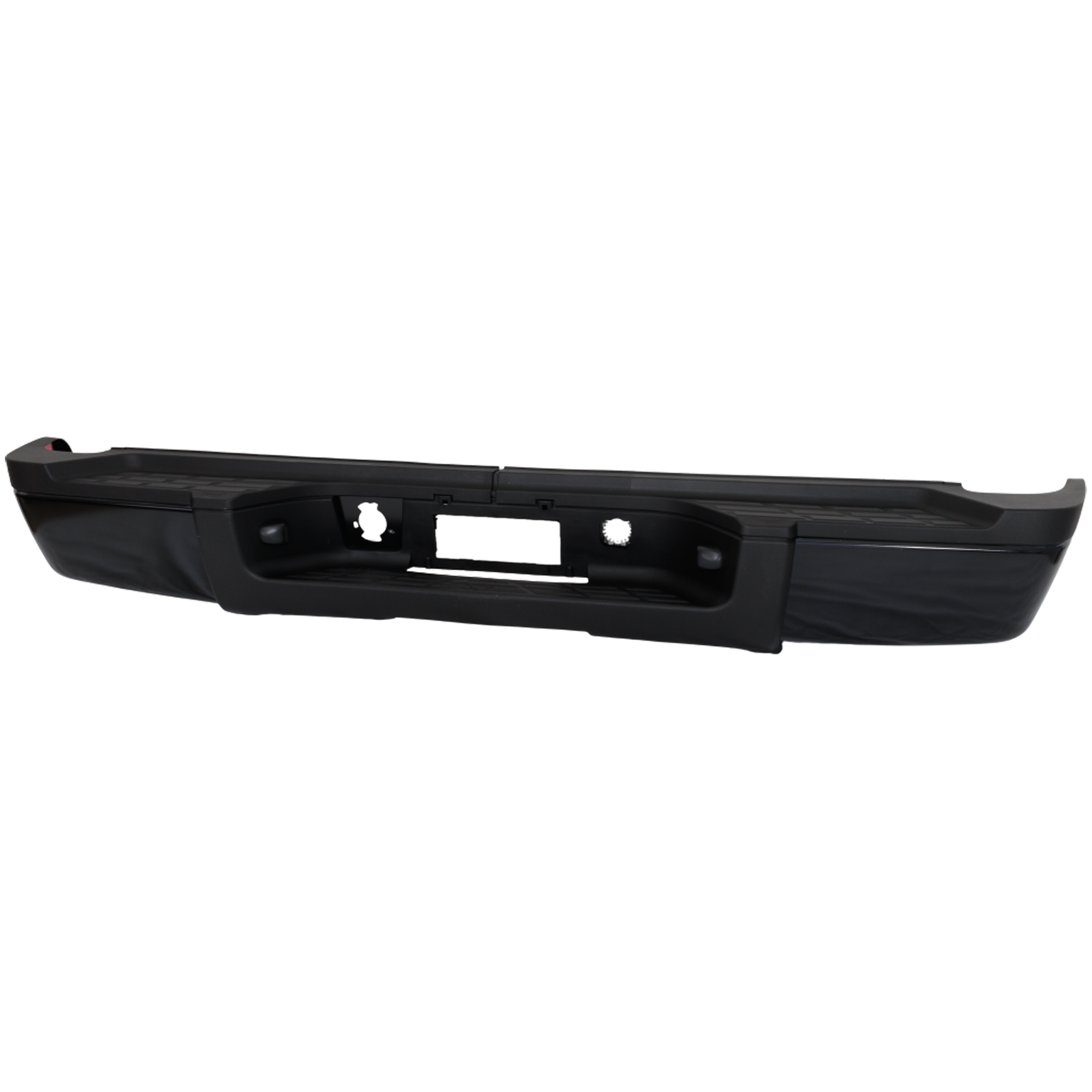 AM SILVERADO SIERRA 2500 HD 3500 HD 07-10 STEP BUMPER FACE BAR AND PAD w Pad Provision w o Mounting Bracket Powdercoated Black w o Rear Object Sensor Holes 3500 HD Single Rear Wheels Excludes SKU REPC823904 Partslink GM1103160 OEM Performance