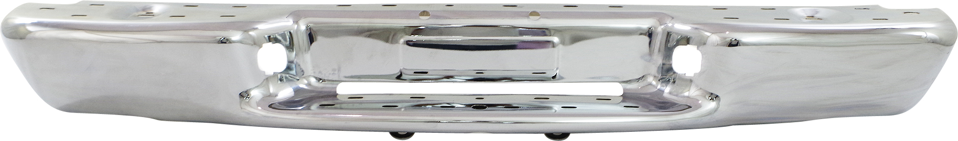 AM S10 PICKUP 98-04 STEP BUMPER FACE BAR ONLY w o Pad w Pad Provision w o Mounting Bracket Chrome Fleetside Factory Installed SKU REPC824701 Partslink GM1102415 OEM 15007517