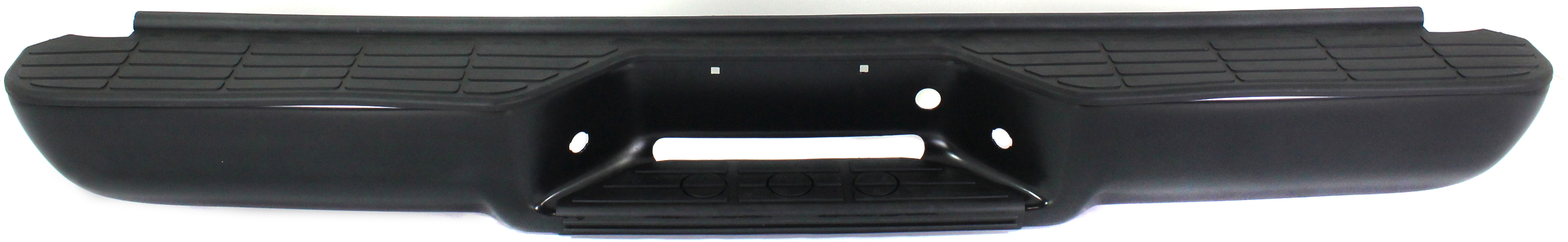 AM SUBURBAN 92-99 STEP BUMPER FACE BAR AND PAD w Pad Provision w o Mounting Bracket Powdercoated Black w o Impact Strip Holes Fleetside SKU REPC825605