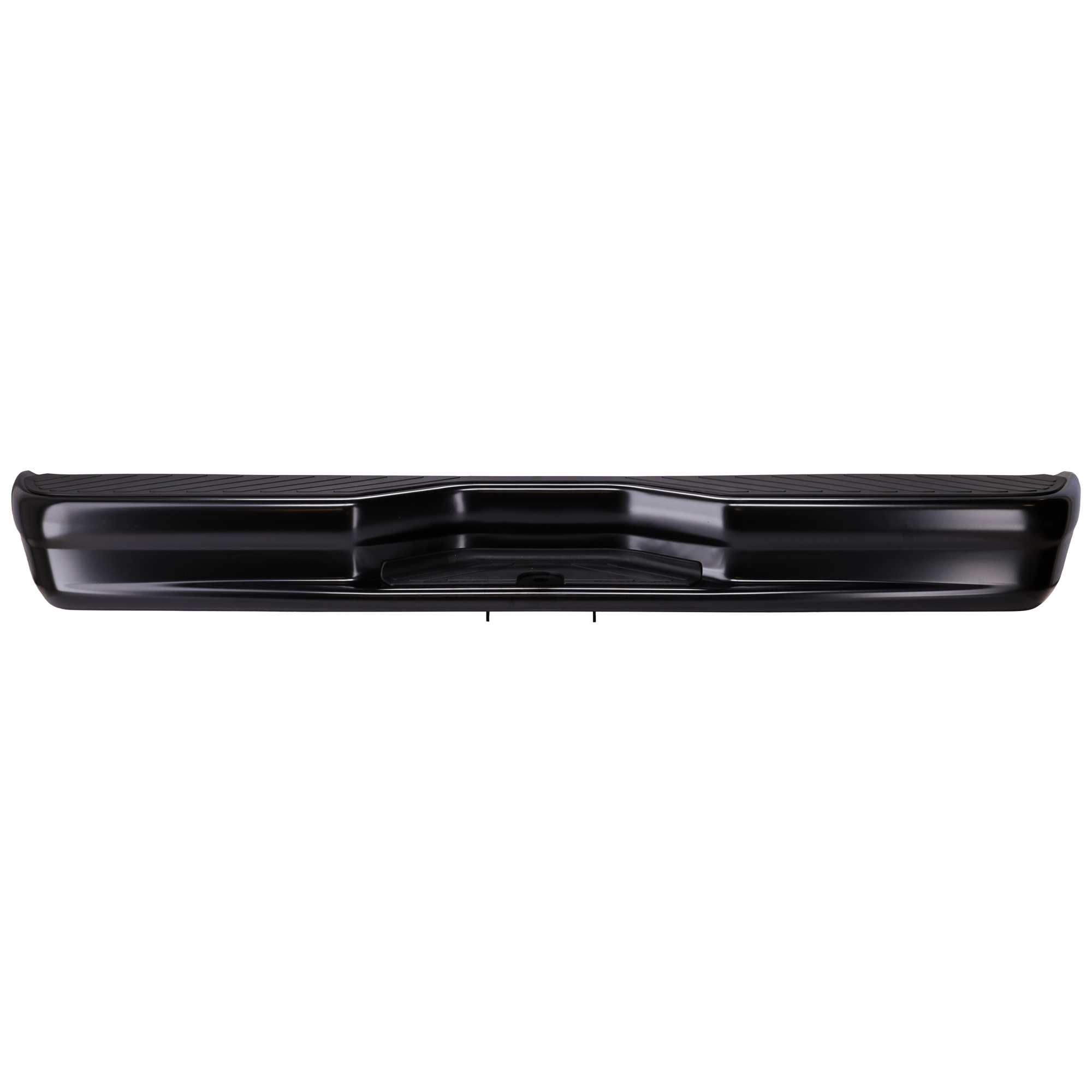 AM ECONOLINE VAN 92-14 STEP BUMPER FACE BAR AND PAD w Pad Provision w o Mounting Bracket Painted w o Rear Obj Snsr Holes Welded Reinforcement Bar CAPA SKU REPC825606Q Partslink FO1103203C OEM 7C2Z17906GPTM