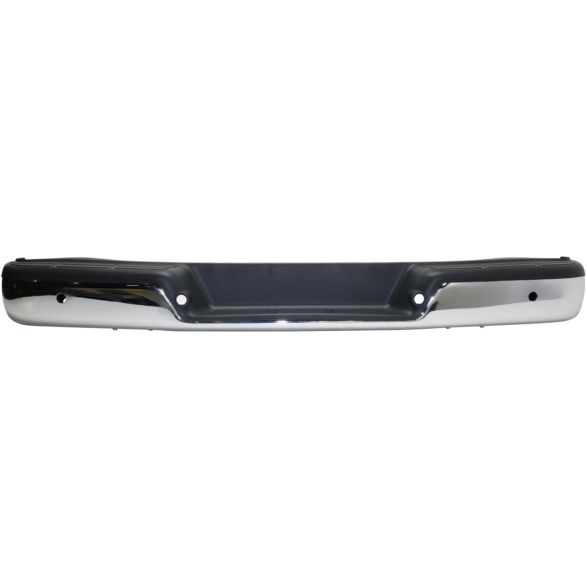 AM EXPRESS SAVANA 13-17 STEP BUMPER FACE BAR AND PAD w Pad Provision w o Mounting Bracket Chrome w Rear Object Sensor Holes w Plate Stud w o Harness SKU REPC825615 Partslink GM1103174 OEM 22800345 PFM 22783434