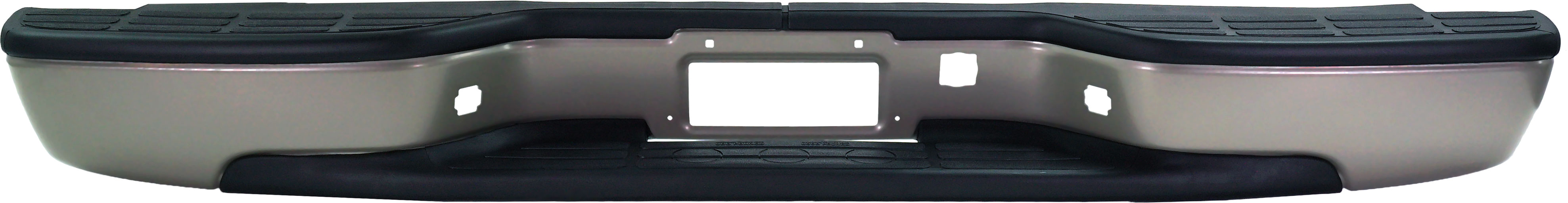AM SILVERADO SIERRA 99-07 STEP BUMPER FACE BAR AND PAD w Pad Provision w o Mounting Bracket High Strength Steel Painted Gray Fleetside Exc. HD Model Includes 2007 Classic SKU REPC825702 HSS OEM 88944059 PFM