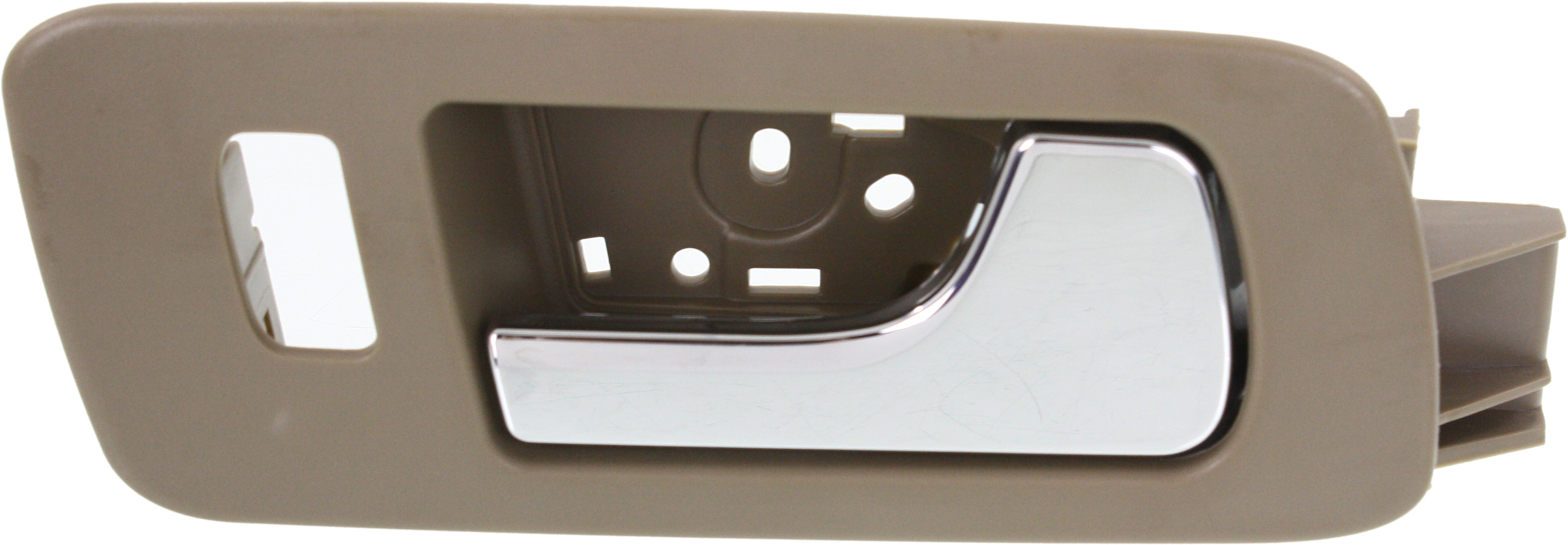 AM STS 05-11 FRONT INTERIOR DOOR HANDLE RH Chrome Lever+Beige Housing Cashmere Plastic SKU REPCD462119 OEM 10370355