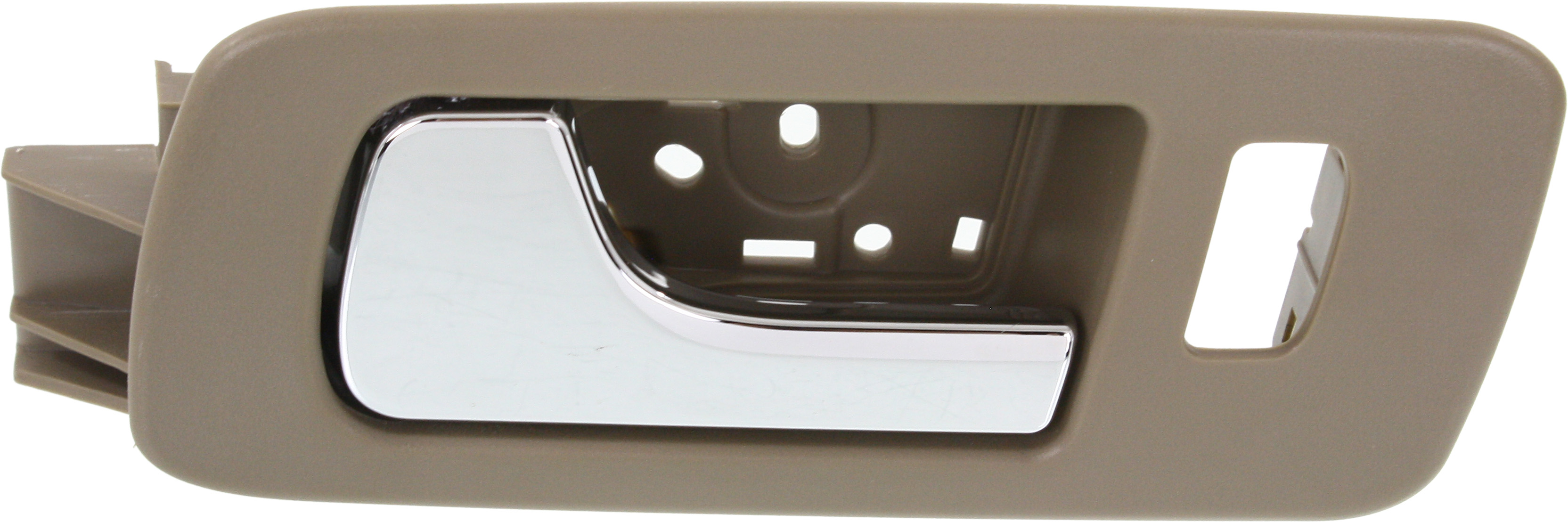 AM STS 05-11 FRONT INTERIOR DOOR HANDLE LH Chrome Lever+Beige Housing Cashmere Plastic SKU REPCD462120 OEM 10370352