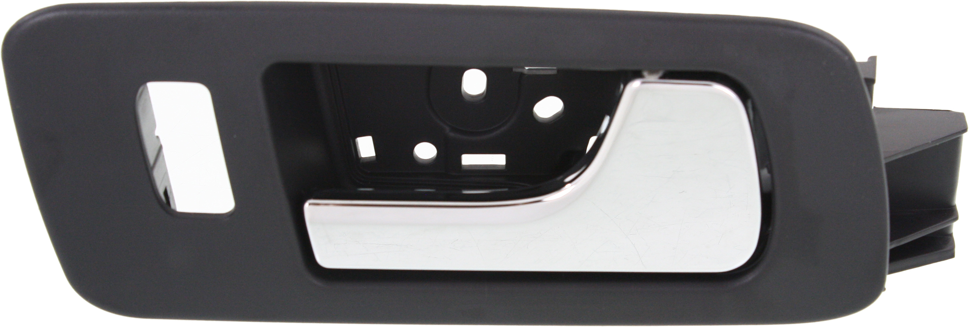 AM STS 05-11 FRONT INTERIOR DOOR HANDLE RH Chrome Lever+Black Housing Ebony Plastic SKU REPCD462121 OEM 10370356