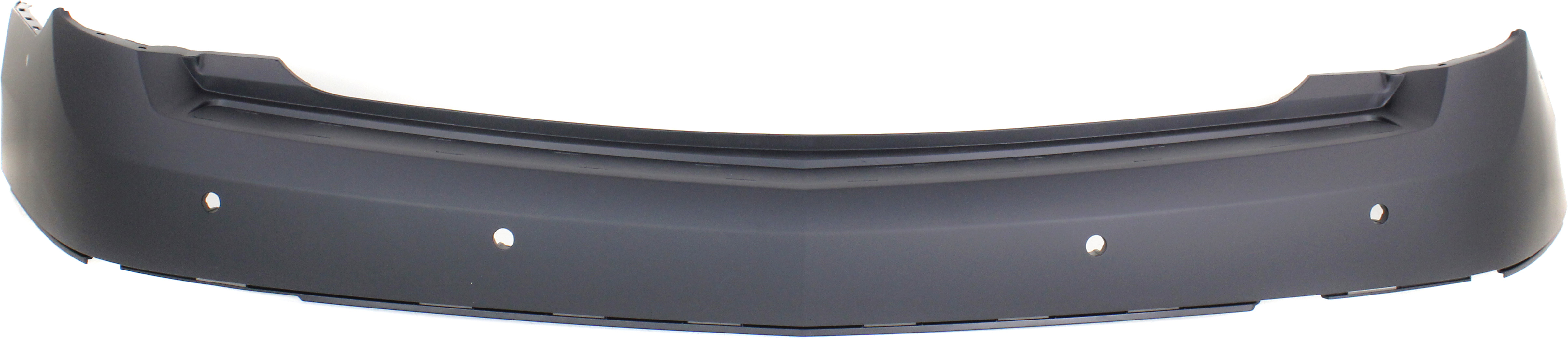 AM SRX 13-16 REAR BUMPER COVER Upper Primed w Parking Aid Snsr Holes and Blind Spot Snsor w o CIB SKU REPCD760111P Partslink GM1100956 OEM 22764068