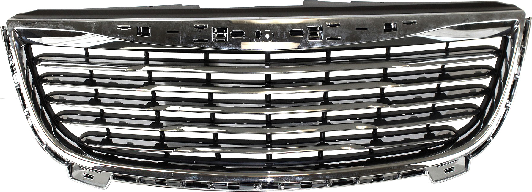 AM TOWN AND COUNTRY 11-16 GRILLE Plastic Chrome Shell Textured Black Insert SKU REPCH070103 Partslink CH1200350 OEM 68100692AB