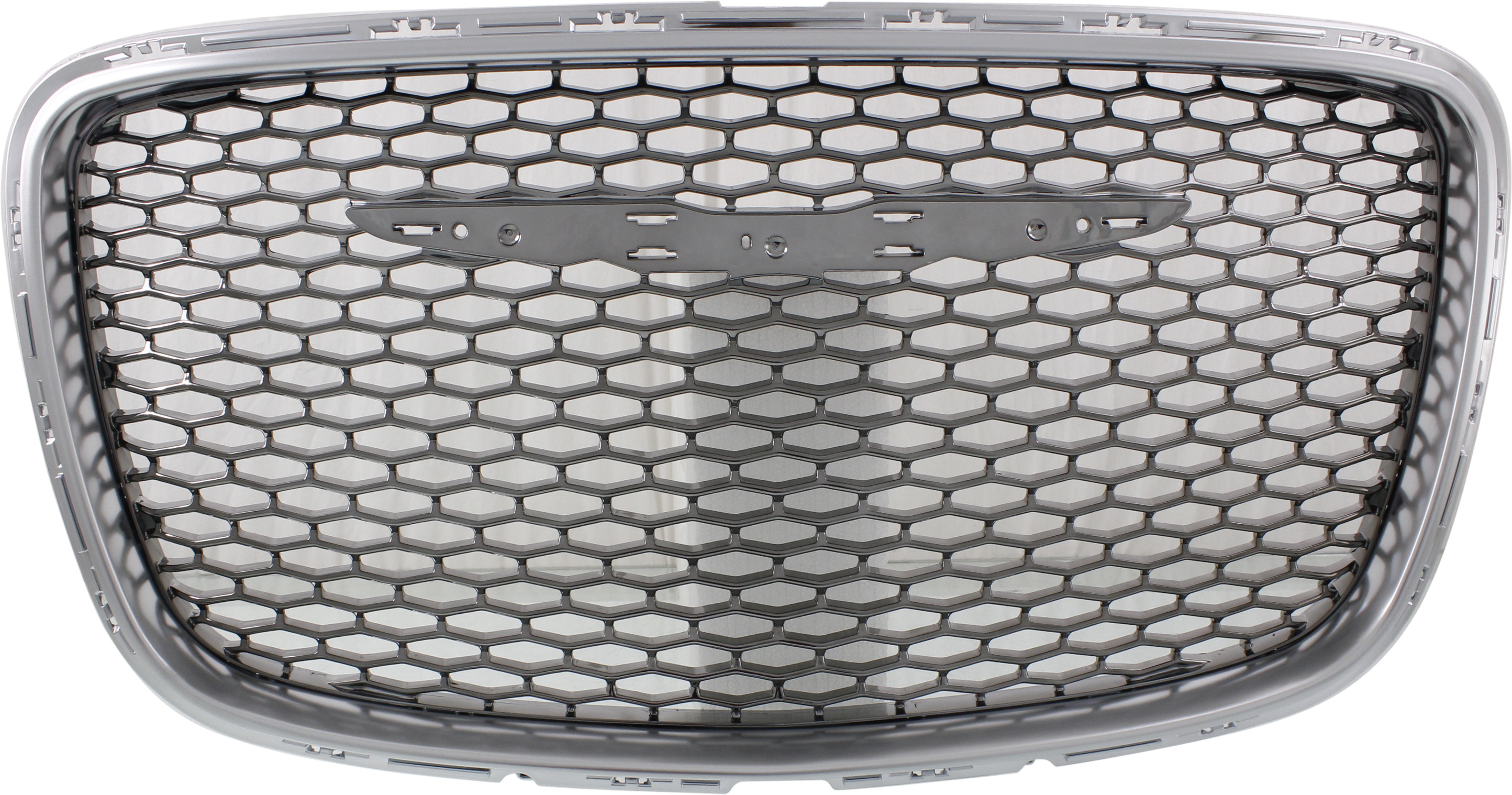 AM CHRYSLER 300-15-23 GRILLE Platinum Shell Painted Black Insert SKU REPCH070107 Partslink CH1200396 OEM 5SW17SZUAE