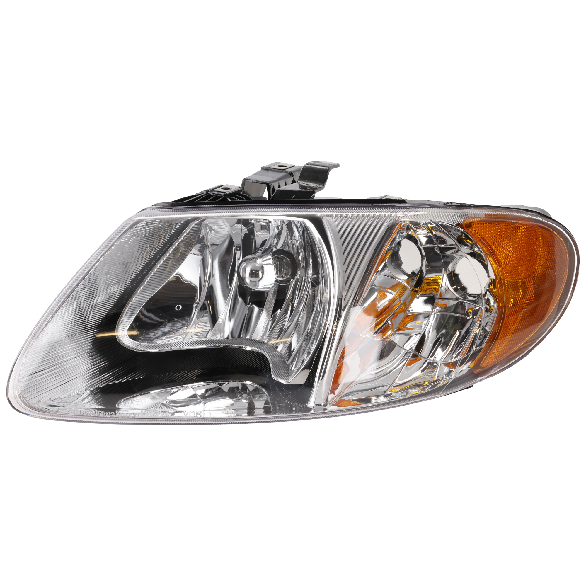 AM CARAVAN 01-07 HEAD LAMP LH Assembly Halogen 113 in. WB w o Turn Signal Light Bulb SKU REPCH100102 OEM 4857701AC PFM