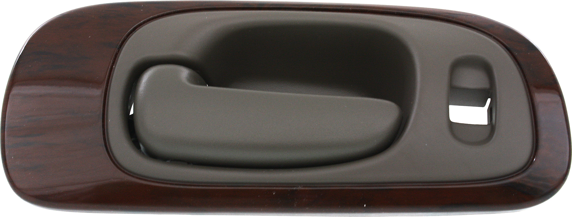 AM CONCORDE 98-04 FRONT INTERIOR DOOR HANDLE LH Gray w Woodgrain Bezel w 6 Nuts Plastic SKU REPCH462150