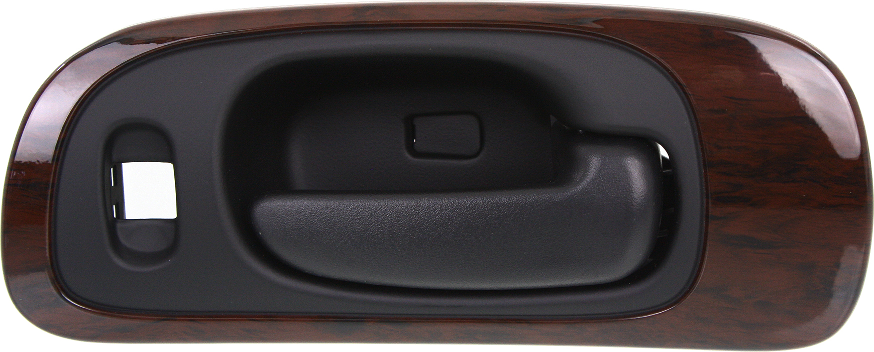 AM CONCORDE 98-04 FRONT INTERIOR DOOR HANDLE RH Black w Woodgrain Bezel w 6 Nuts Plastic SKU REPCH462153 OEM 5102853AA