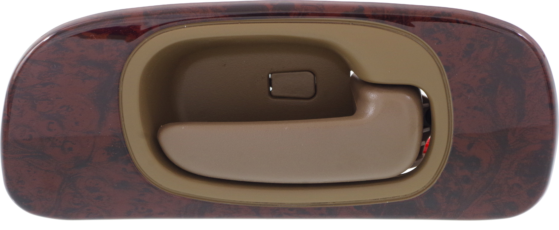 AM CONCORDE 98-04 REAR INTERIOR DOOR HANDLE RH Beige w Woodgrain Bezel w 6 Nuts Plastic SKU REPCH491311