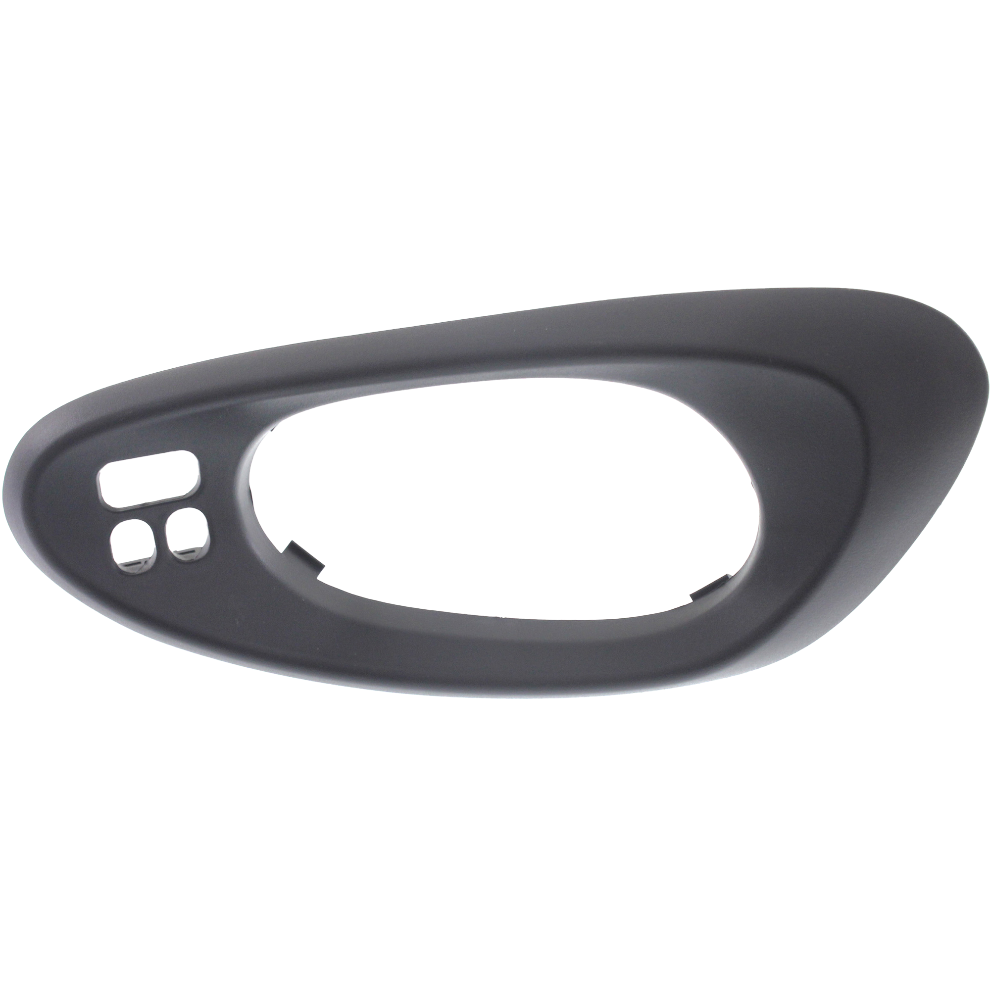 AM TRAILBLAZER 02-09 FRONT DOOR HANDLE Left Inside Textured Black Bezel Only w Hole w Convenience Pkg. SKU REPCV462170B OEM 15214503