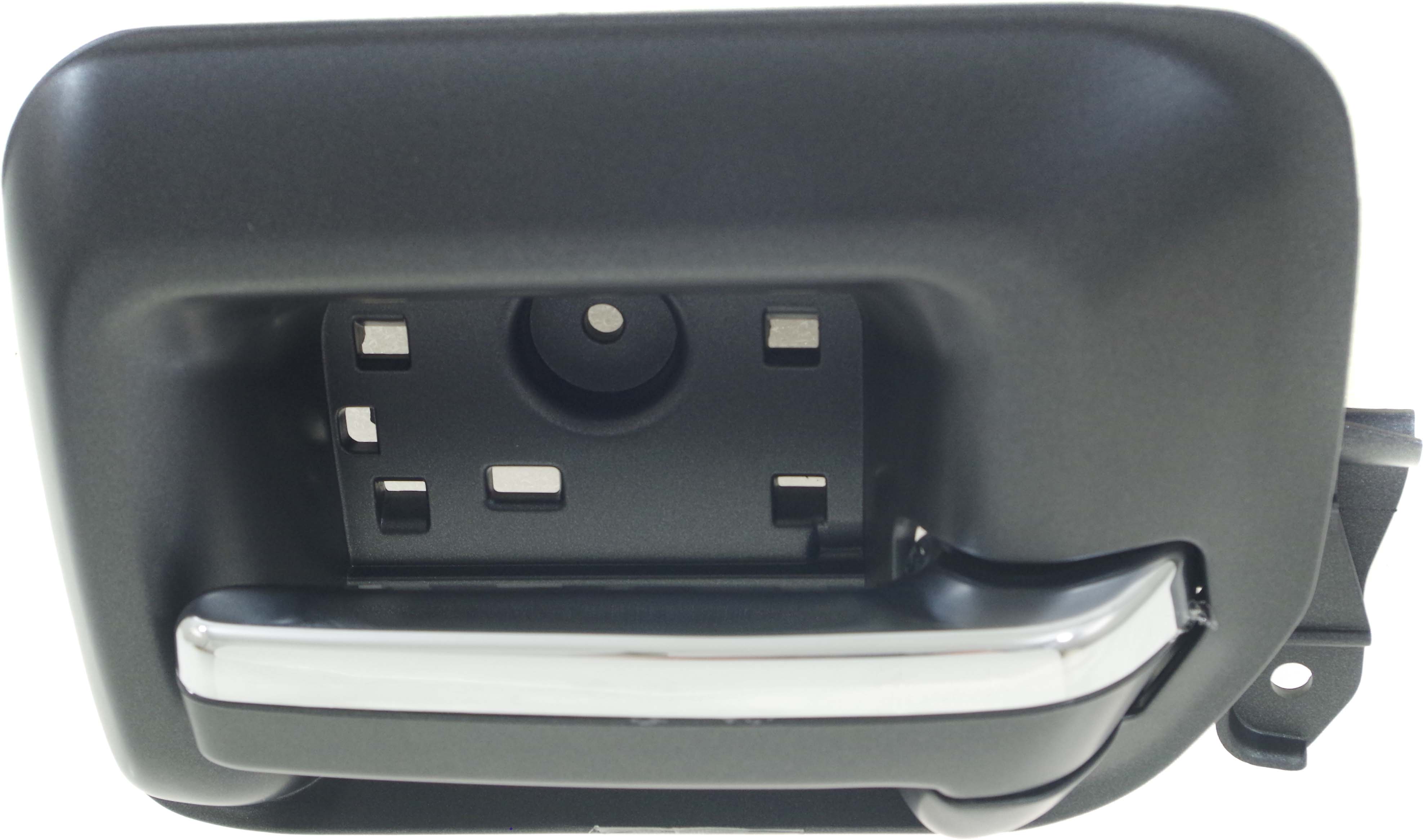 AM SILVERADO SIERRA 14-19 FRONT INTERIOR DOOR HANDLE RH Black w Chrome Insert Plastic w Keyhole SKU REPCV462325 OEM 23142288