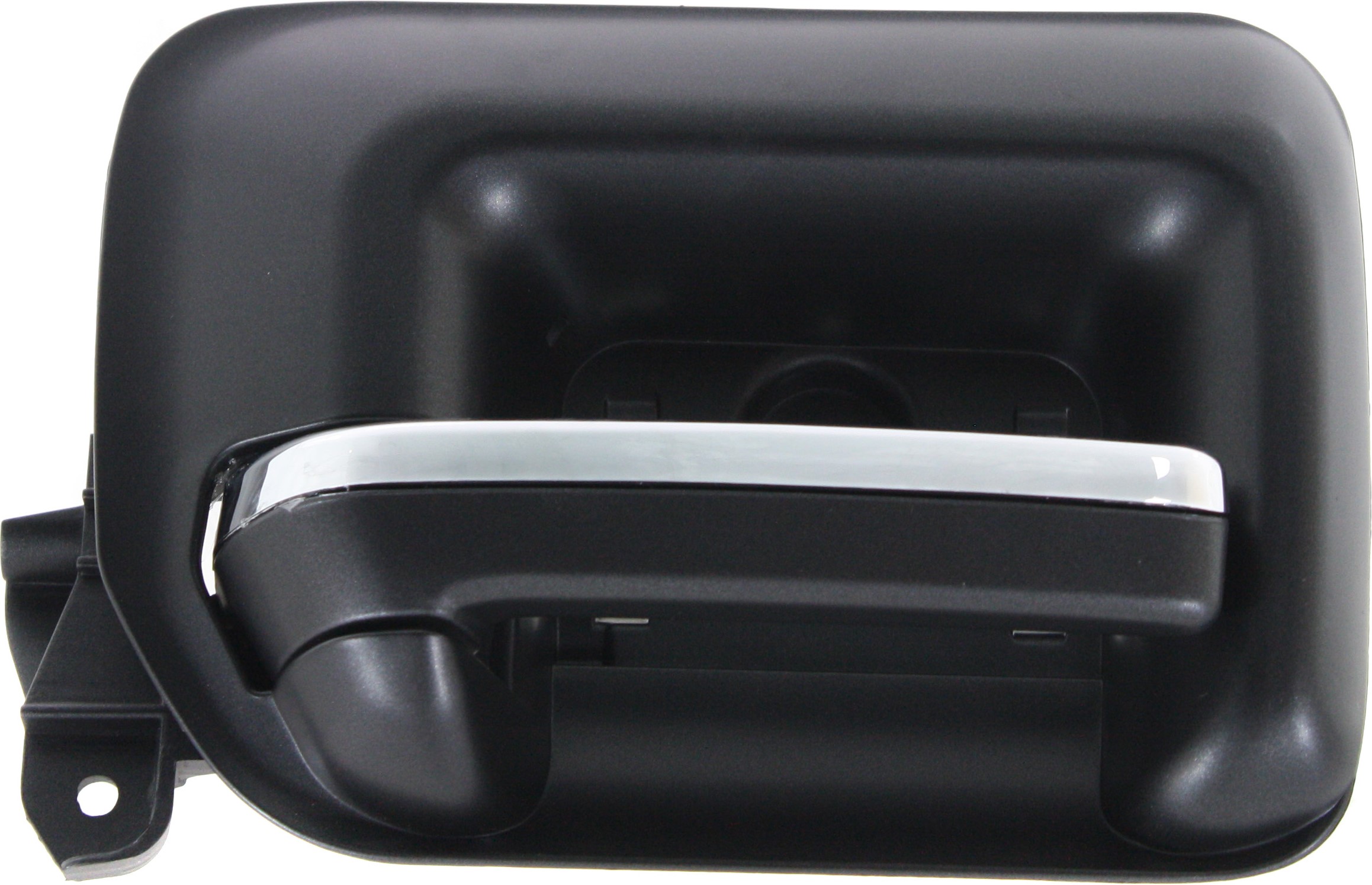 AM SILVERADO SIERRA 14-19 FRONT INTERIOR DOOR HANDLE LH w Chrome Insert Plastic w o Switch Hole SKU REPCV462326K OEM 23142289