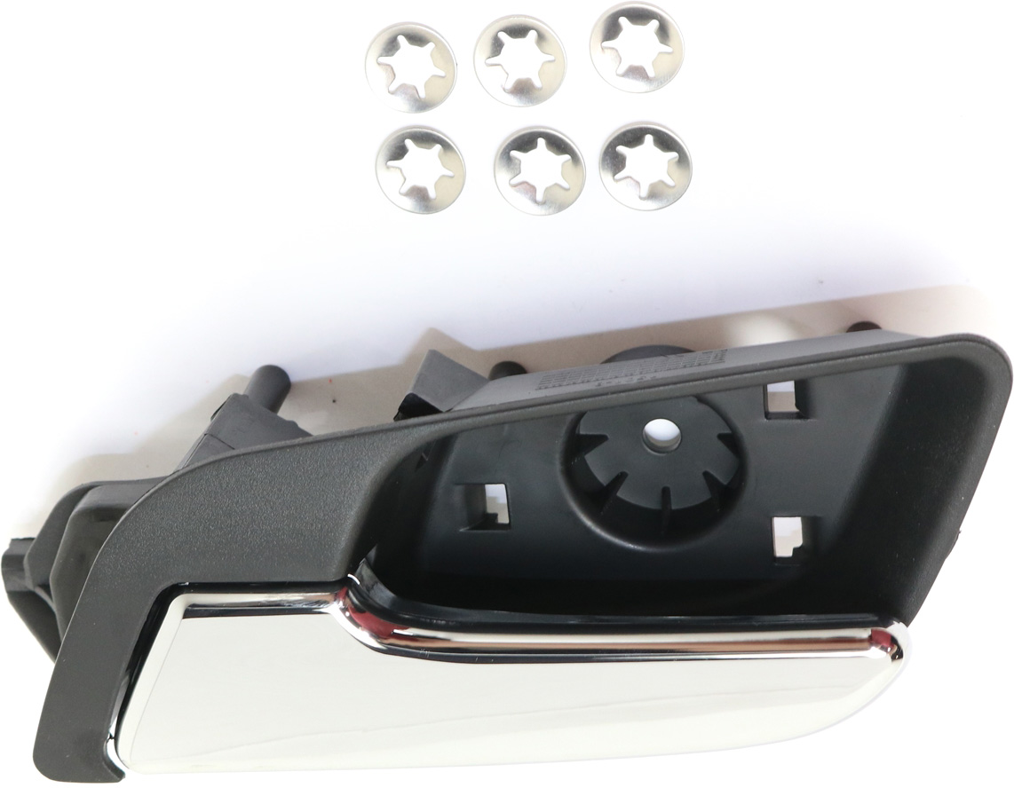 AM TERRAIN 10-17 IMPLA 14-20 FRONT INTERIOR DOOR HANDLE LH Chrome Lever Textured Black Housing Plastic =REAR SKU REPCV462336 OEM 25998532-20853824-20883051