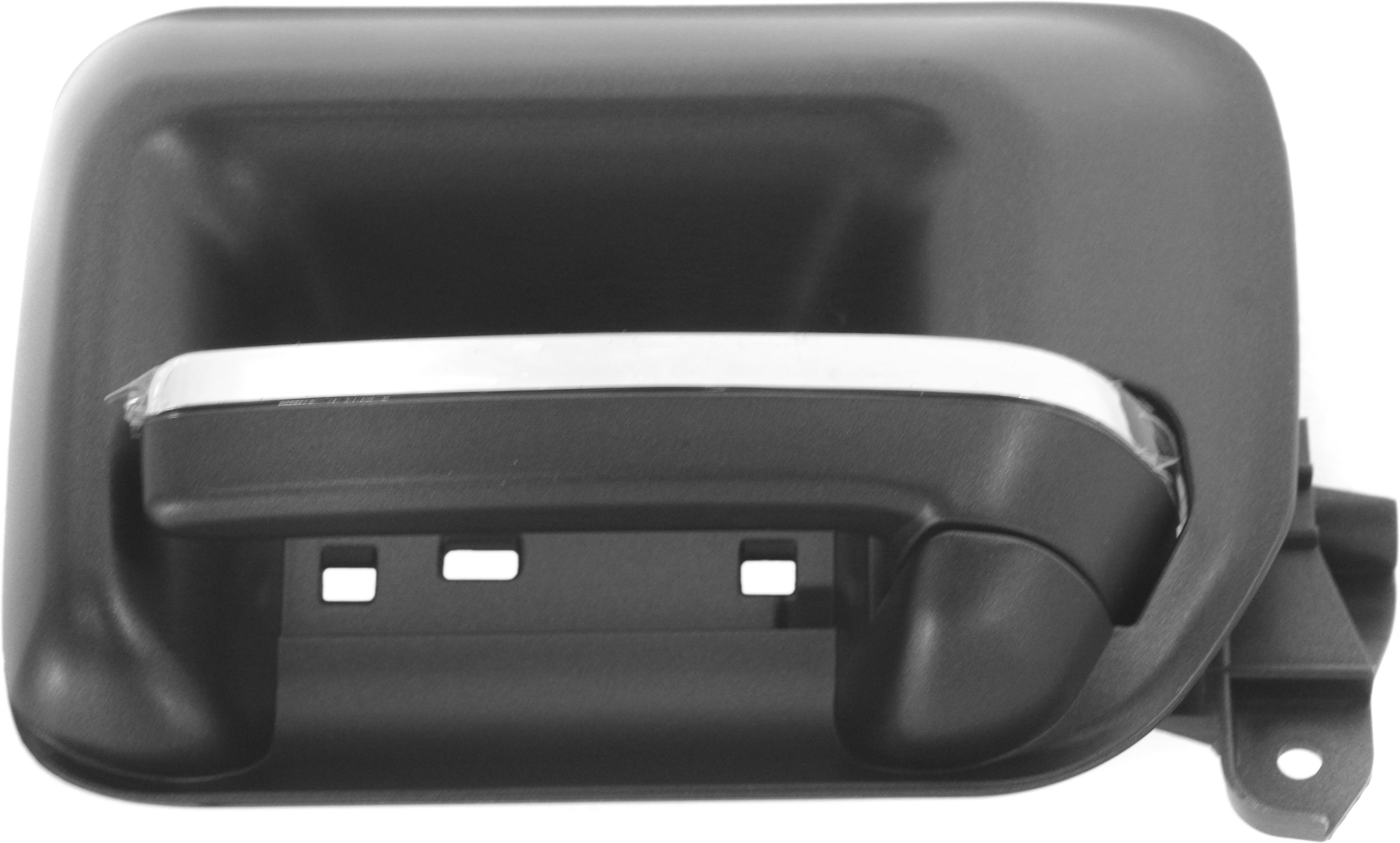 AM SILVERADO SIERRA 14-19 REAR INTERIOR DOOR HANDLE RH Black w Chrome Insert Plastic SKU REPCV491333 OEM 23142291