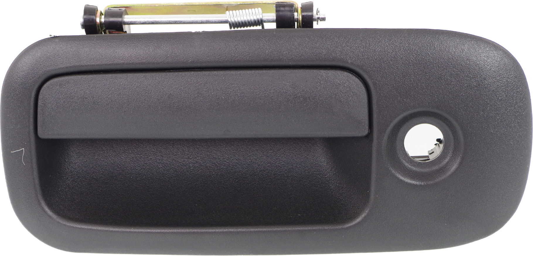 AM EXPRESS SAVANA 10-23 REAR EXTERIOR DOOR HANDLE LH Side Hinged Door Textured Black w Keyhole SKU REPCV491354 Partslink GM1520152 OEM 25989392