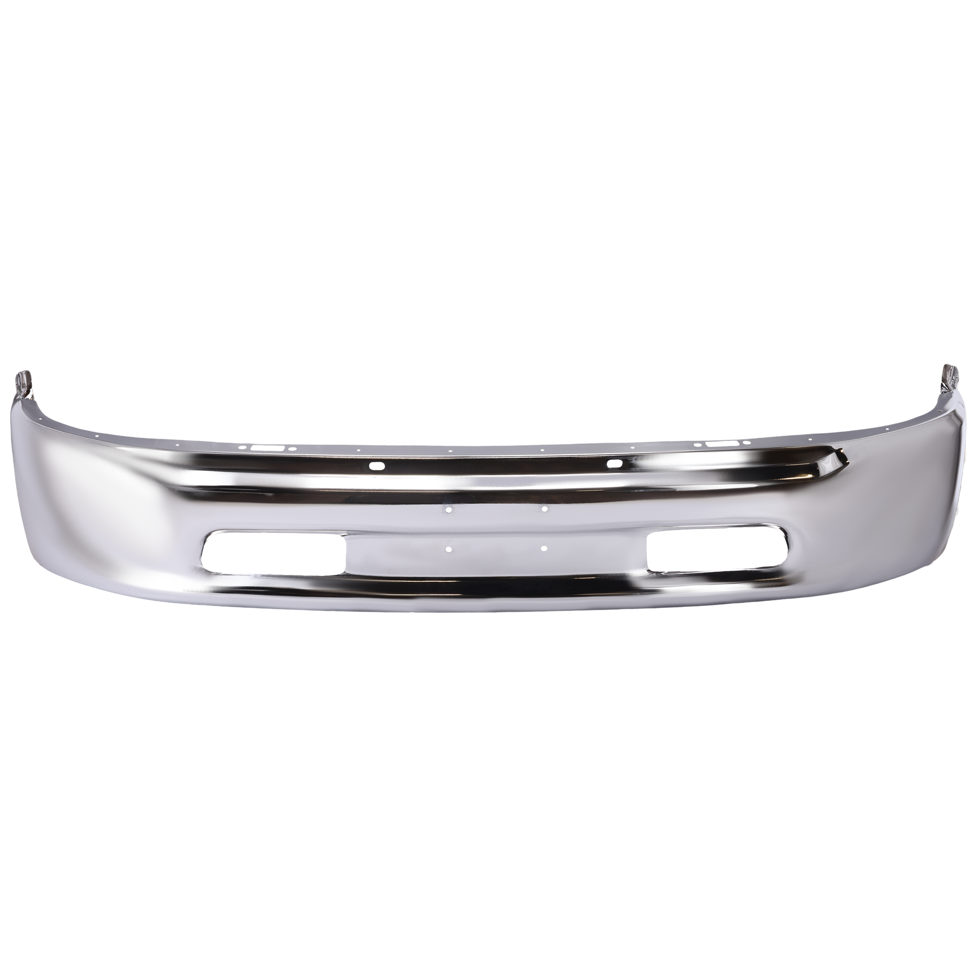 AM RAM 1500-13-18 FRONT BUMPER Lower Chrome 2 Piece Bumper Type w o Fog Light Holes Includes 19-24-1500 Classic SKU REPD010112 Partslink CH1002397 OEM 68160855AC