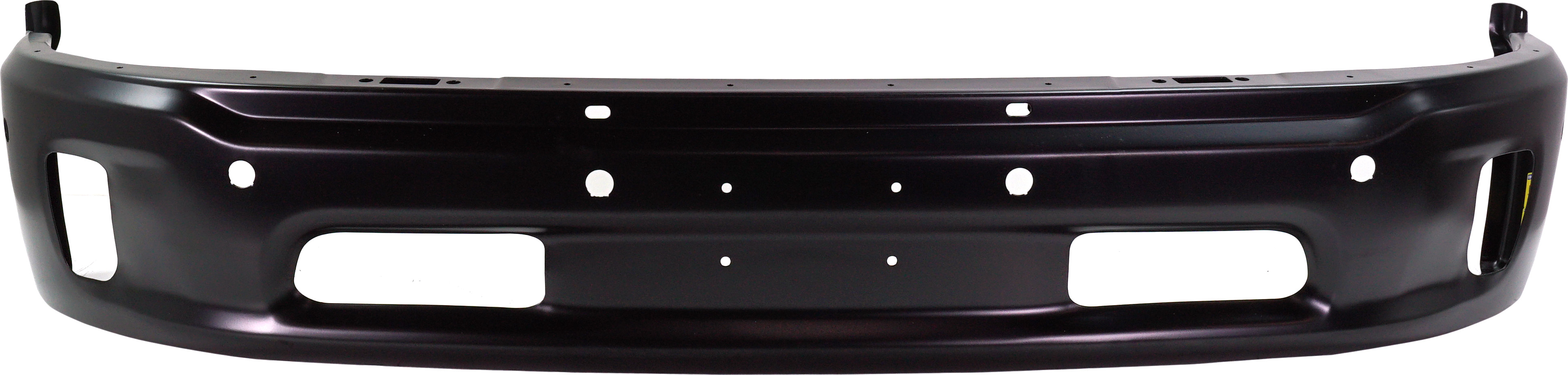 AM RAM 1500-14-18 FRONT BUMPER Lower Black 2 Piece Bumper Type w Parking Aid Sensor Holes w Fog Light Holes Includes 19-21-1500 Classic CAPA SKU REPD010113PQ Partslink CH1002400C OEM 68160858AA