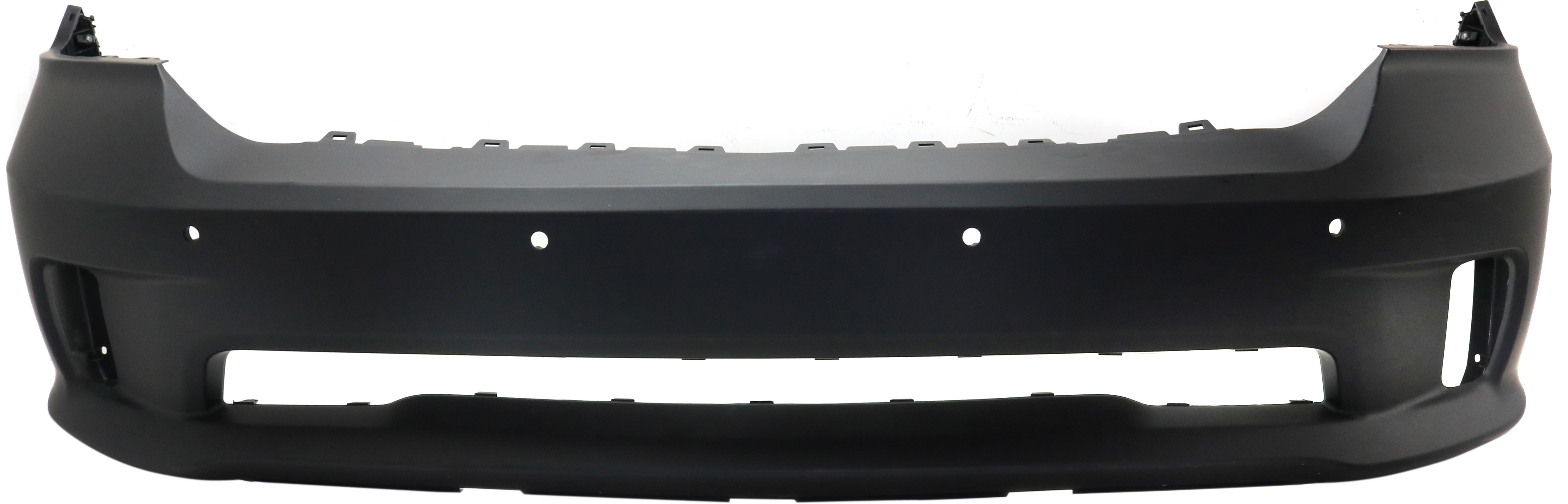 AM RAM 1500-14-18 FRONT BUMPER COVER Primed 1 Piece Bumper w Ram Logo w Parking Aid Sensor Holes Includes 19-21-1500 Classic CAPA SKU REPD010375PQ Partslink CH1000A12C OEM 68239435AA