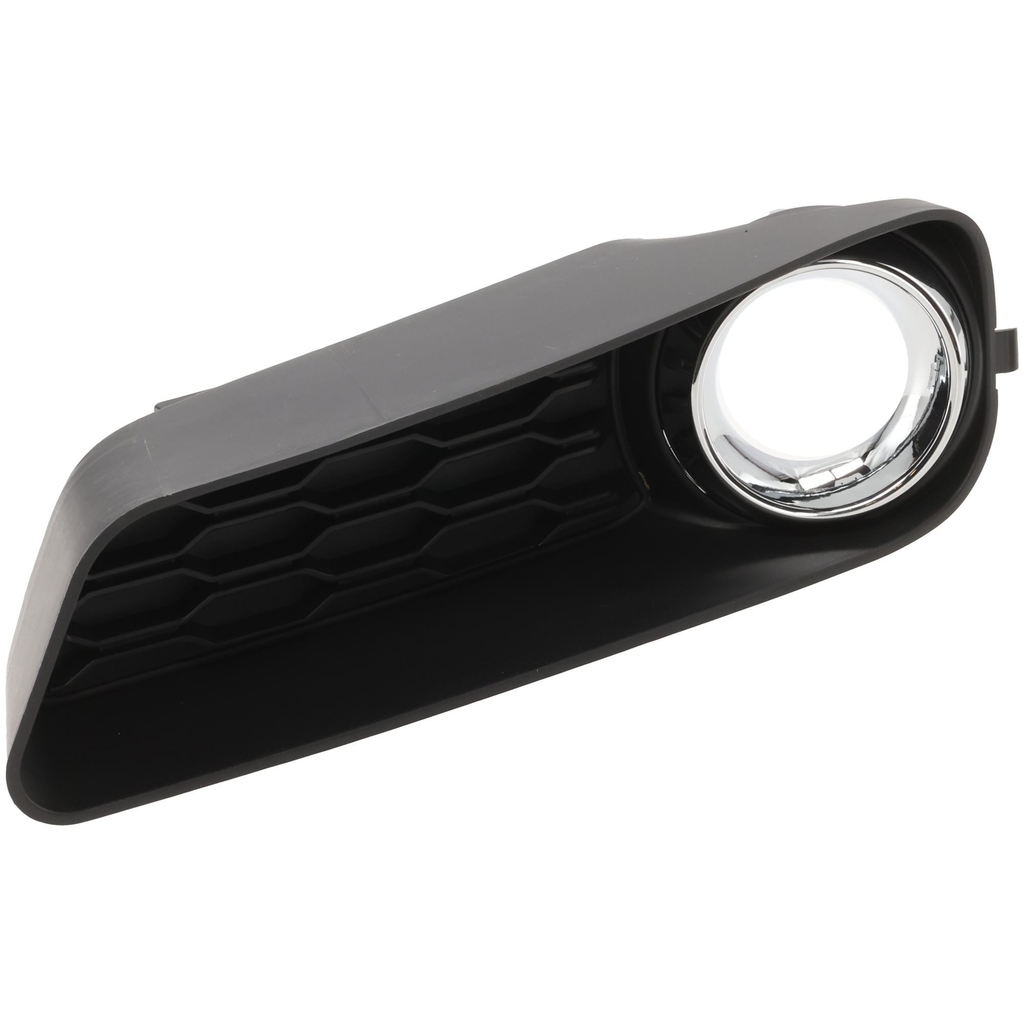AM AVENGER 11-14 FRONT FOG LAMP MOLDING LH Textured Black w Chrome Ring SKU REPD015510 Partslink CH1038121 OEM 68082019AA