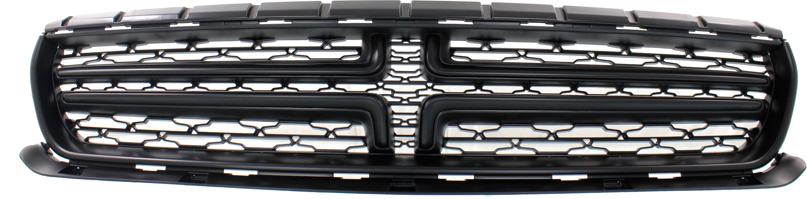 AM CHARGER 15-22 GRILLE Textured Primed Black Flat Black Molding w o Hood Scoop SKU REPD070185 Partslink CH1200387 OEM 5RL71RXFAB