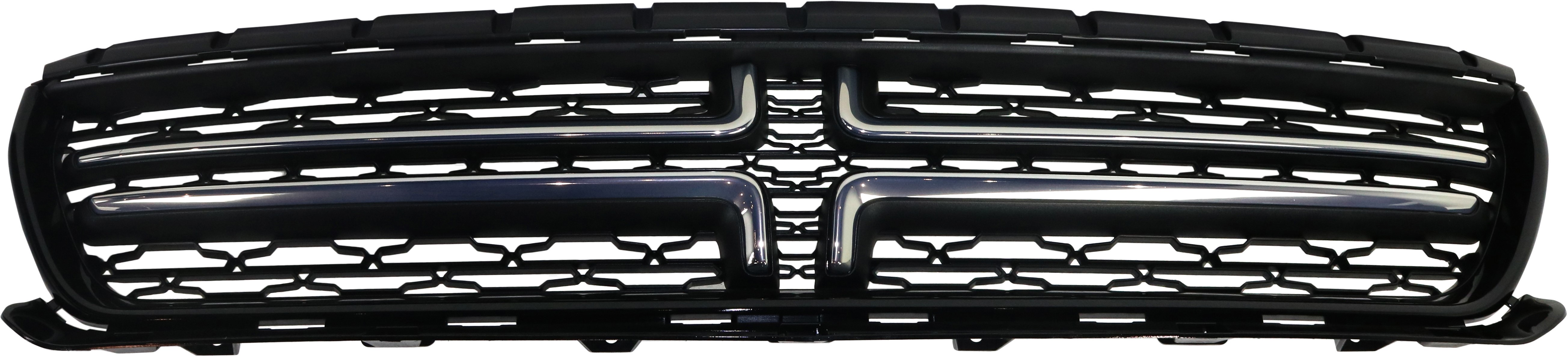 AM CHARGER 15-23 GRILLE Textured Satin Nickel Gloss Black Molding w Chrome w o Hood Scoop CAPA SKU REPD070186Q Partslink CH1200391C OEM 5PP34SZ7AB