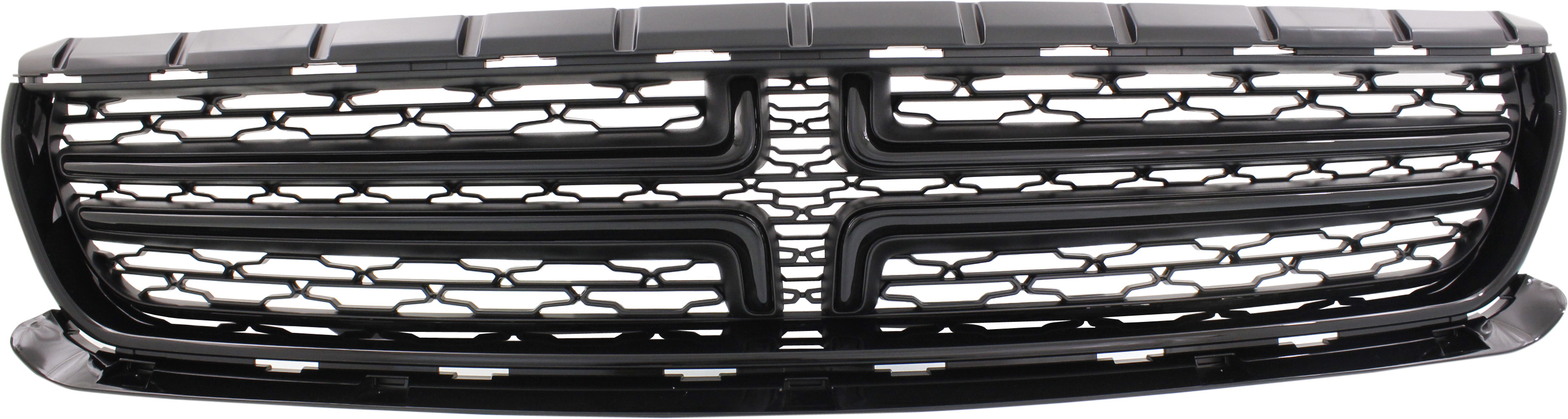 AM CHARGER 15-23 GRILLE Textured Painted Black Gloss Black Molding w o Chrome w o Hood Scoop SKU REPD070187 Partslink CH1200388 OEM 5PP33DX8AB