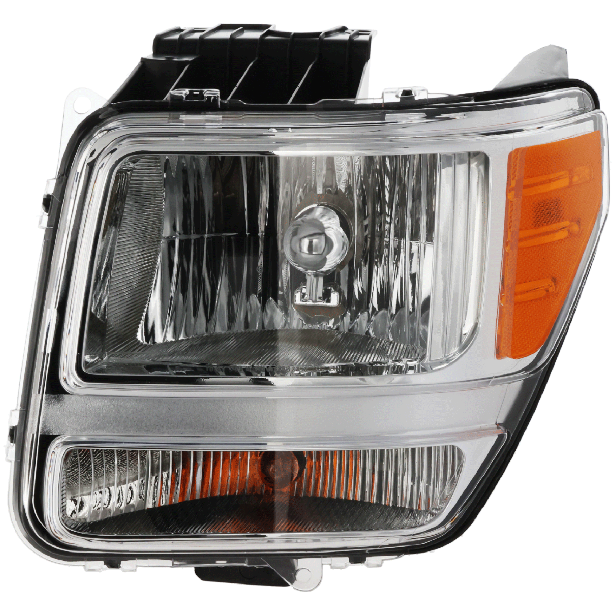 AM NITRO 07-11 HEAD LAMP LH Assembly Halogen w o H Light Leveling 11-11 SKU REPD100112 OEM 55157225AD PFM