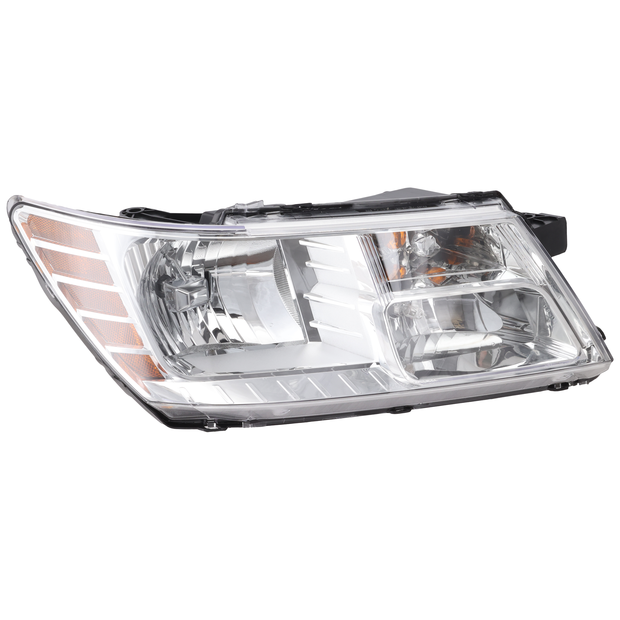 AM JOURNEY 09-20 HEAD LAMP RH Assembly Halogen Chrome Interior w o Black Trim 14-18 CAPA SKU REPD100119Q OEM 5116288AD PFM 5116288AC PFM