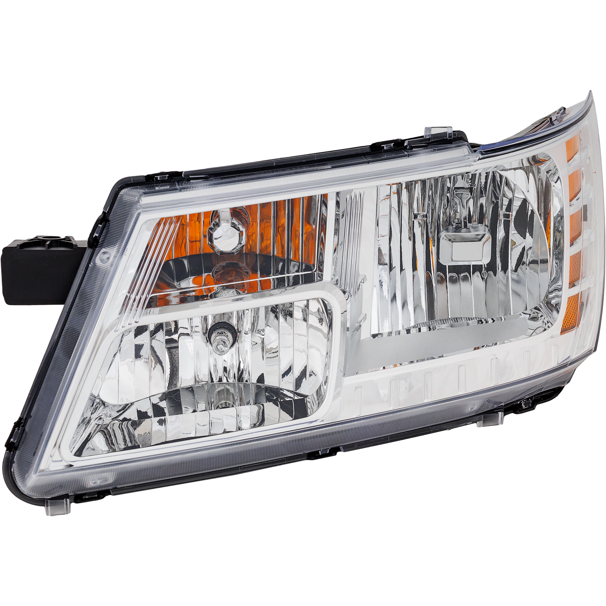 AM JOURNEY 09-20 HEAD LAMP LH Assembly Halogen Chrome Interior w o Black Trim 14-18 CAPA SKU REPD100120Q OEM 5116289AD PFM 5116289AB PFM