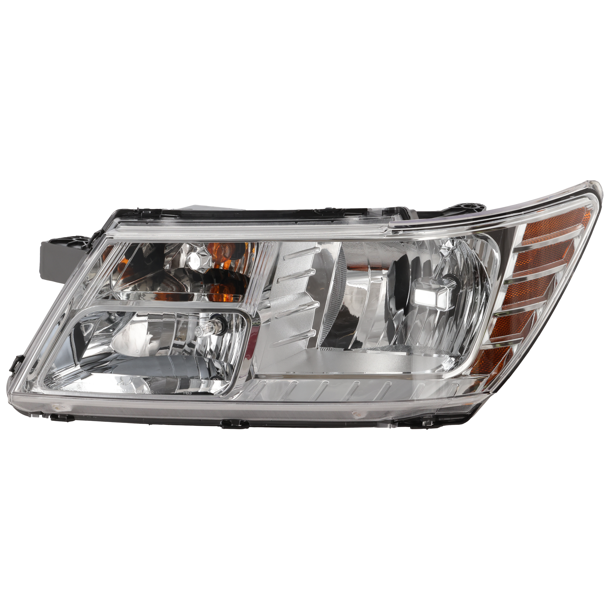 AM JOURNEY 09-20 HEAD LAMP LH Assembly Halogen Chrome Interior w o Black Trim 14-18 SKU REPD100120 OEM 5116289AD PFM 5116289AB PFM