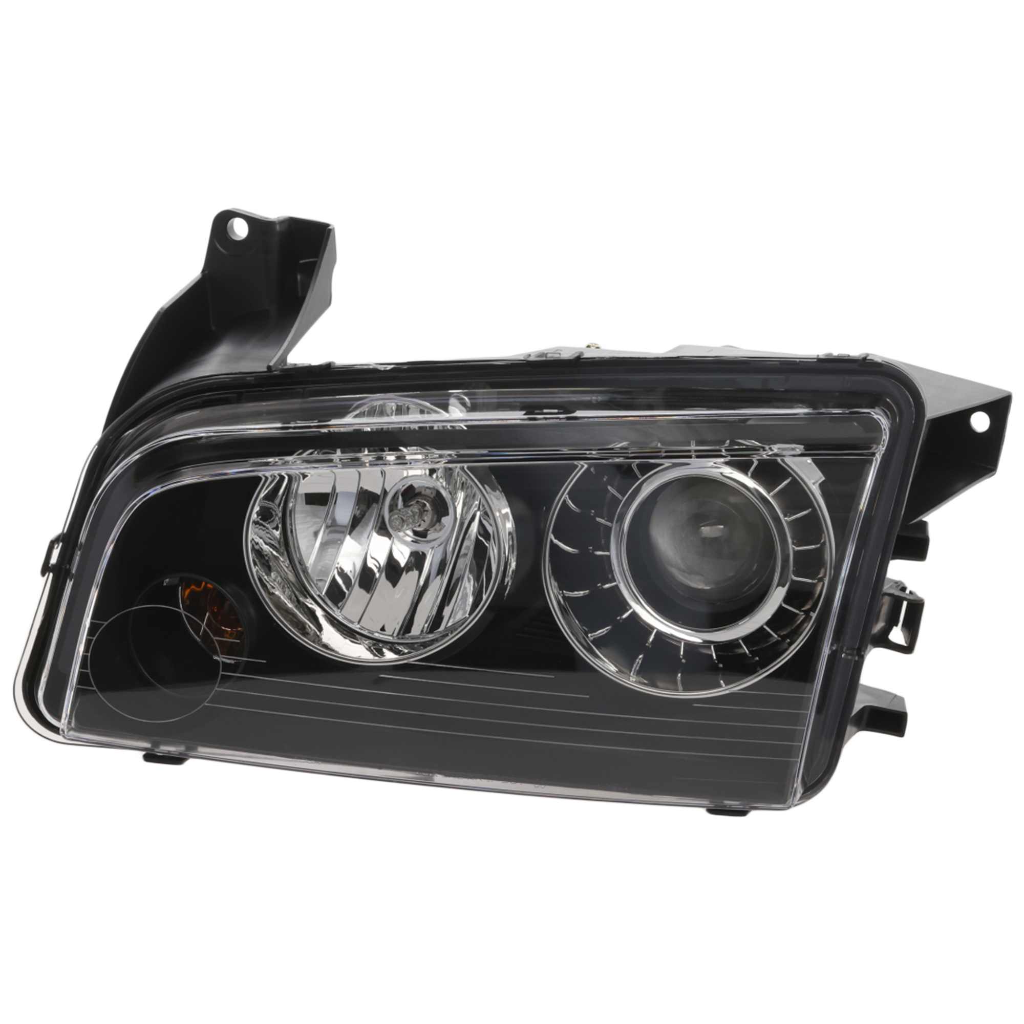 AM CHARGER 08-10 HEAD LAMP LH Lens and Housing HID Xenon w o HID Kit SKU REPD100122 Partslink CH2502216 OEM 4806443AB