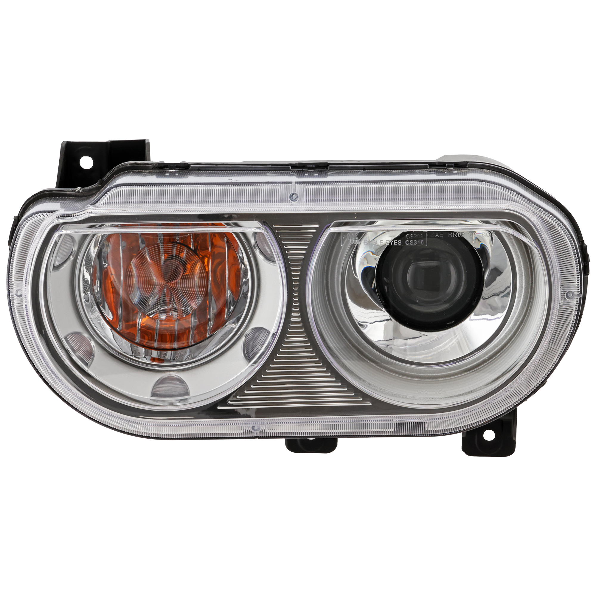AM CHALLENGER 08-14 HEAD LAMP LH Lens and Housing HID Xenon w o HID Kit SKU REPD100130 Partslink CH2502219 OEM 5028779AB