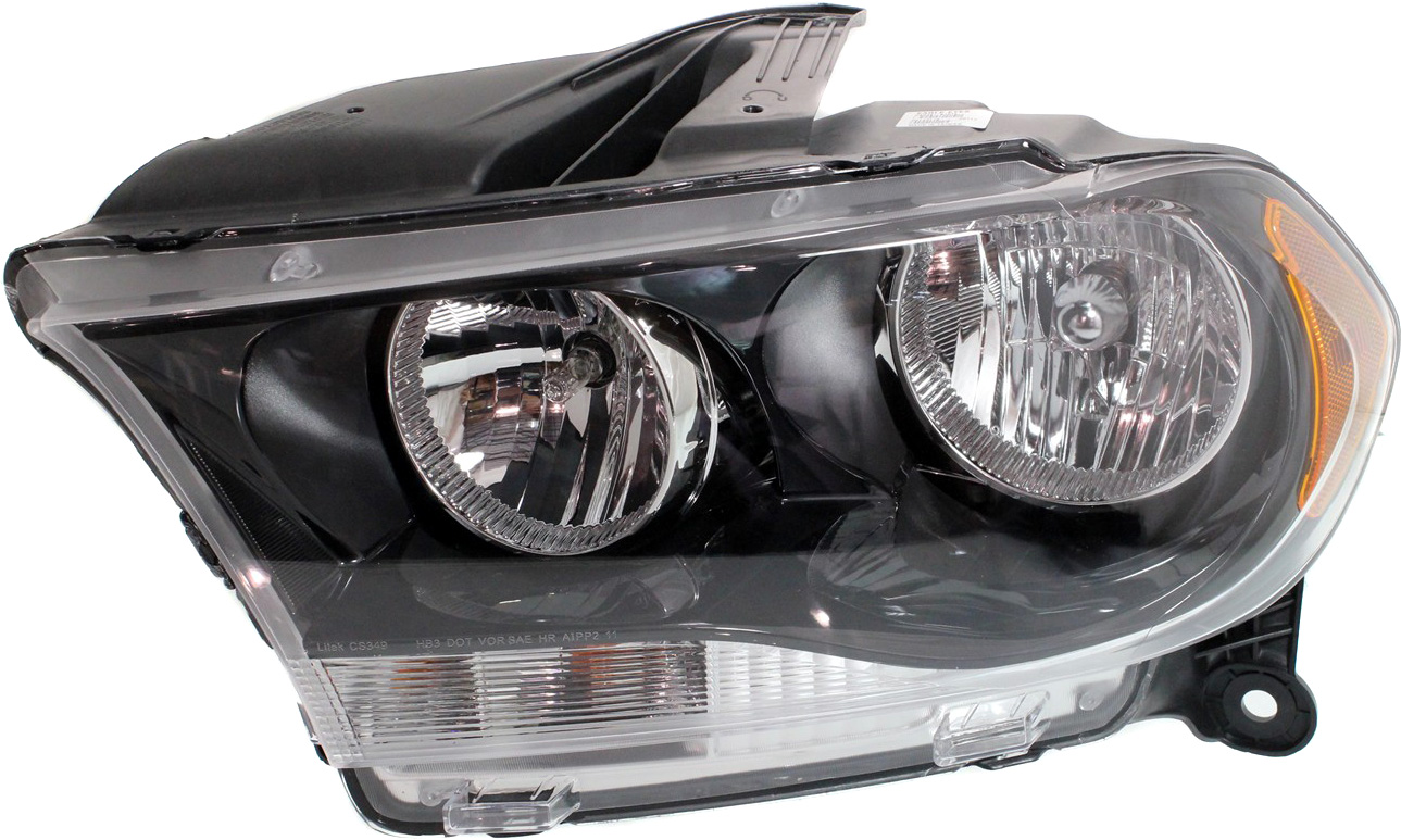 AM DURANGO 11-13 HEAD LAMP LH Assembly Halogen Black Interior CAPA SKU REPD100150Q Partslink CH2502229C OEM 68084077AB