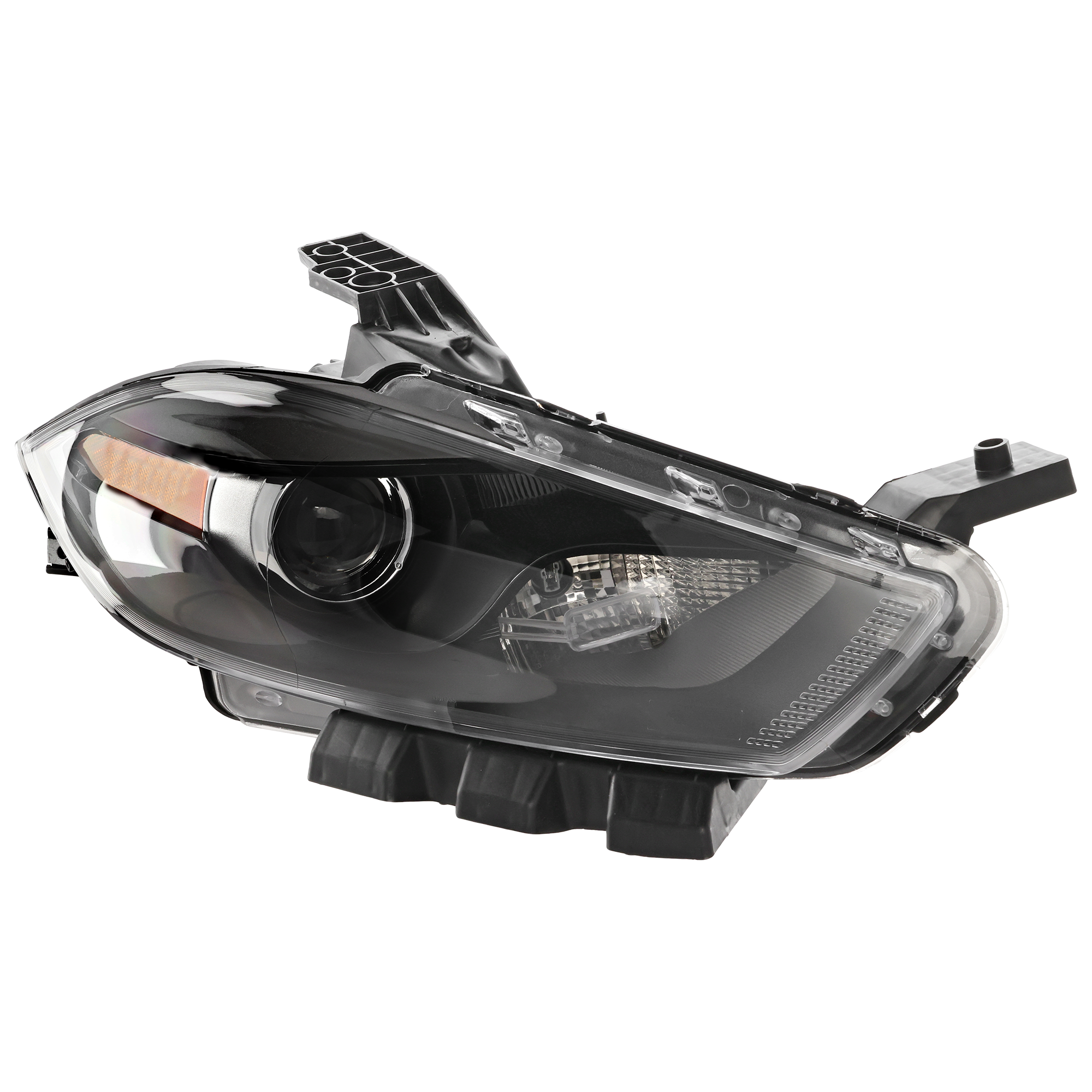 AM DART 13-16 HEAD LAMP RH Lens and Housing HID Xenon w o HID Kit Black Interior SKU REPD100159 Partslink CH2519145 OEM 68292808AB