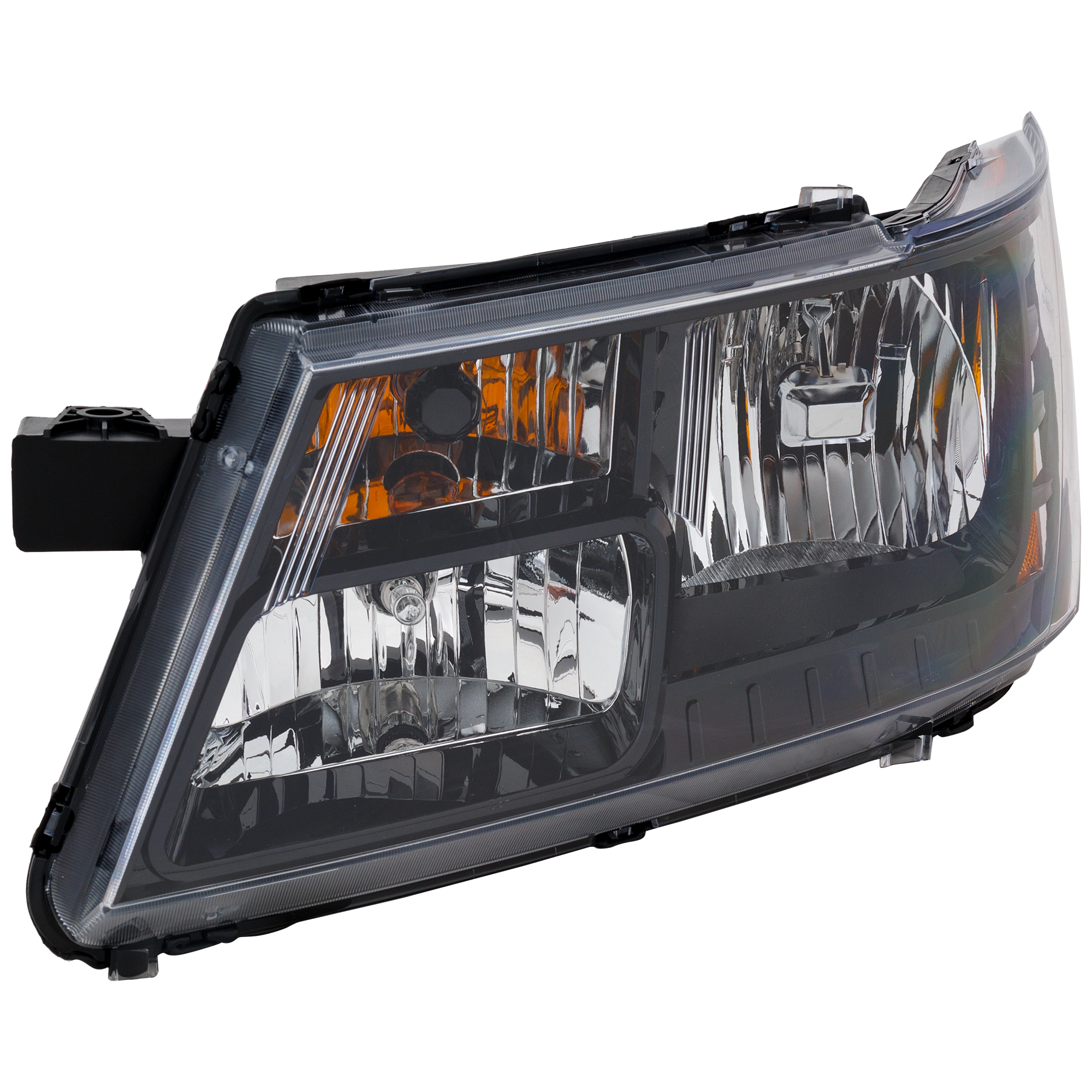 AM JOURNEY 14-20 HEAD LAMP LH Assembly Halogen w Black Trim CAPA SKU REPD100170Q Partslink CH2502265C OEM 68200085AC 68200085AB