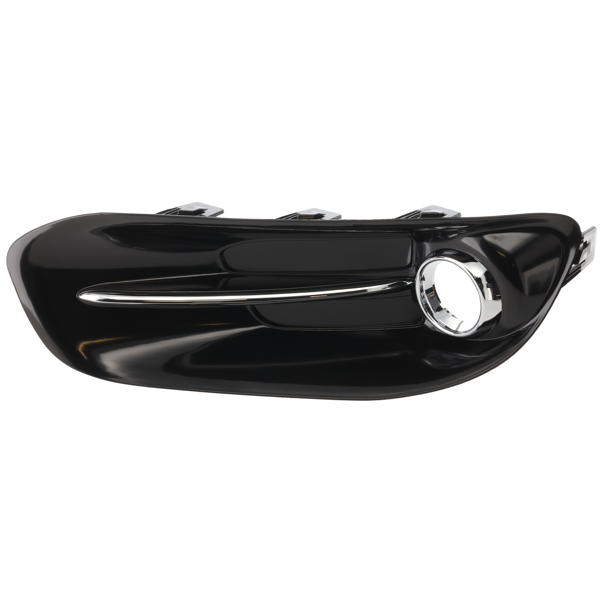 AM DART 13-16 FRONT FOG LAMP MOLDING RH Black w Chrome Trim SKU REPD108003 Partslink CH1039140 OEM 68163974AB
