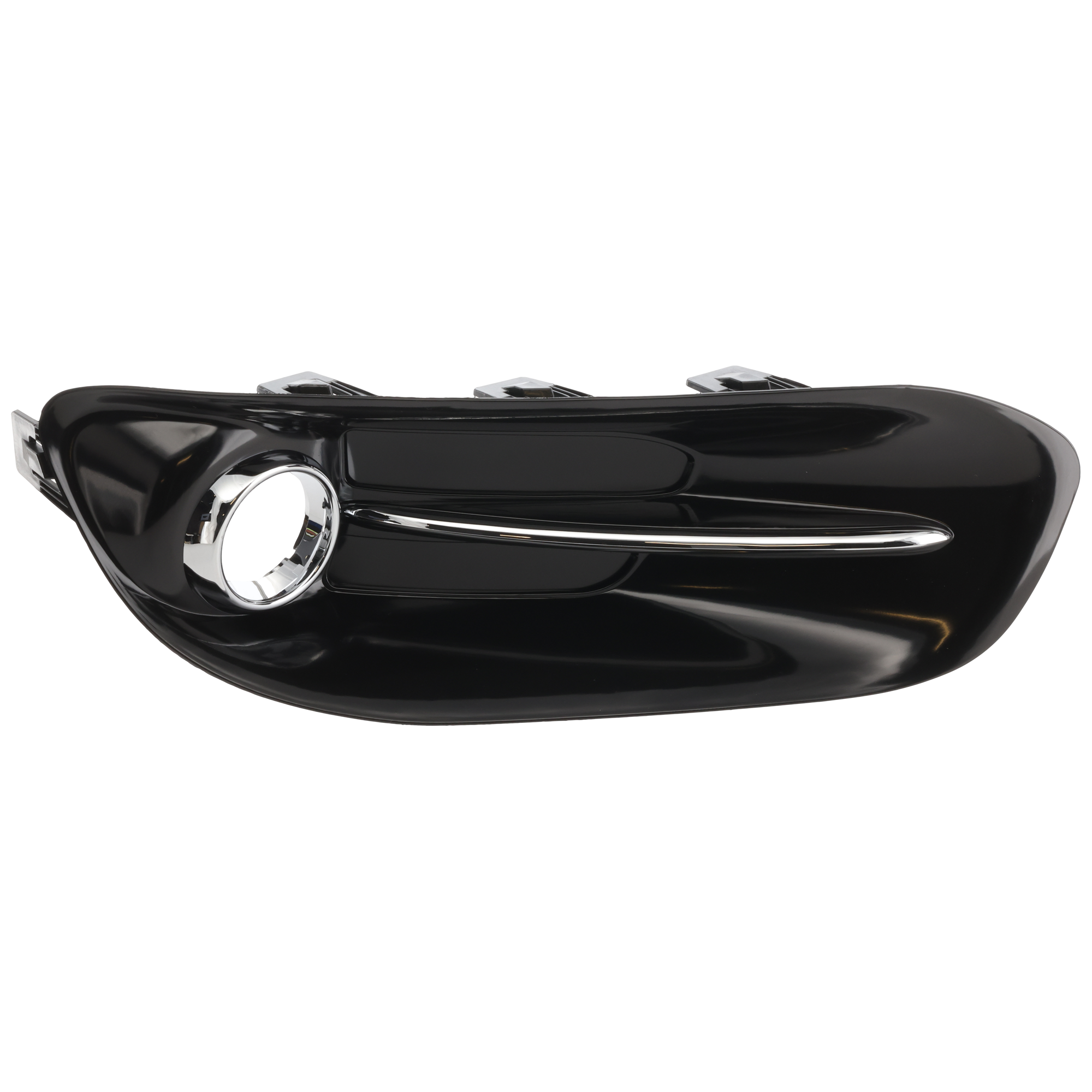 AM DART 13-16 FRONT FOG LAMP MOLDING LH Black w Chrome Trim CAPA SKU REPD108004Q Partslink CH1038140C OEM 68163975AB