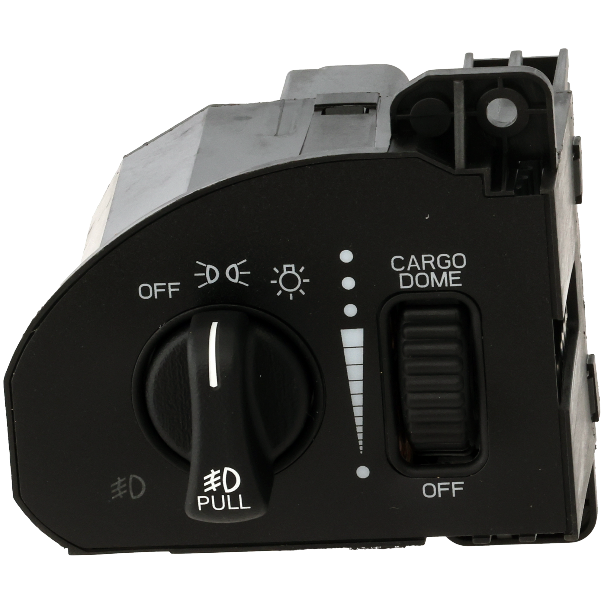 AM DODGE FULL SIZE P U 99-02 HEAD LAMP SWITCH with Fog Lights and Cargo Lights 14+2 Male Terminals SKU REPD108902 OEM 56021675AB 56021675AC 56021675