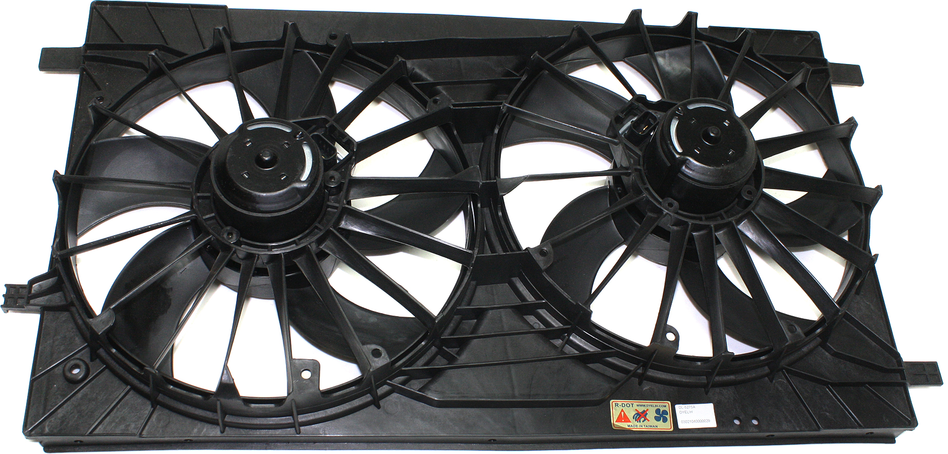 AM PATRIOT 07-17 AVENGER 08-14 COMPASS 08-17 CHRYSLER 200-11-14 RADIATOR FAN ASSEMBLY Dual Fan SKU REPD160501 Partslink CH3110124 OEM 68031872AA