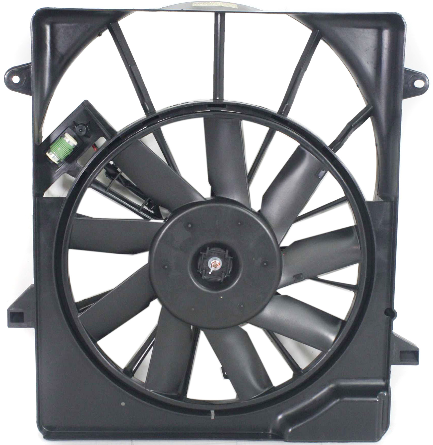 AM NITRO 07-11 RADIATOR FAN SHROUD ASSEMBLY Includes resistor SKU REPD160902 Partslink CH3115153 OEM 68003974AB