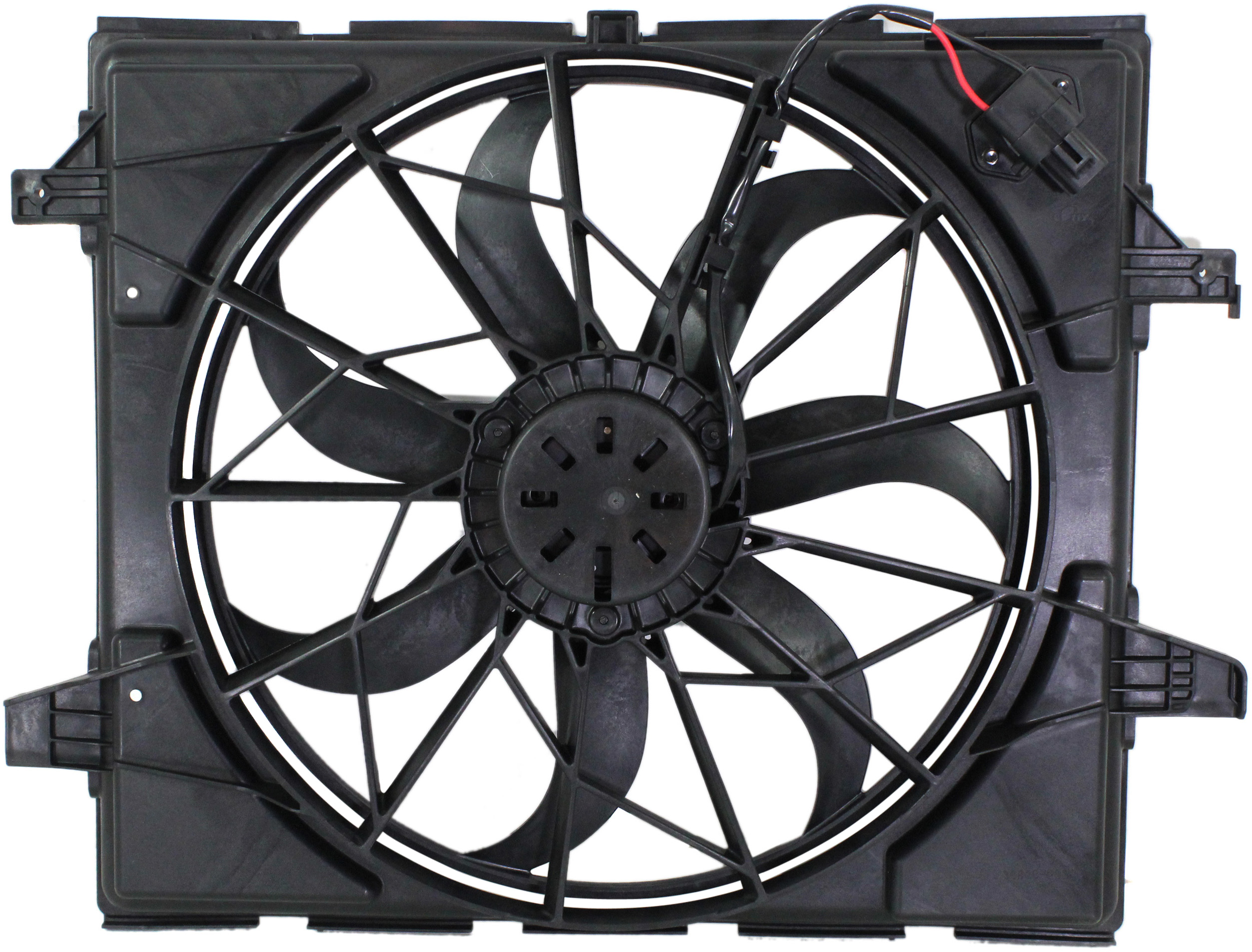 AM DURANGO 11-20 GRAND CHEROKEE 11-22 RADIATOR FAN ASSEMBLY Single Fan Standard Duty Cooling Includes Resistor w o Tow Package SKU REPD160913 Partslink CH3115170 OEM 55037992AD
