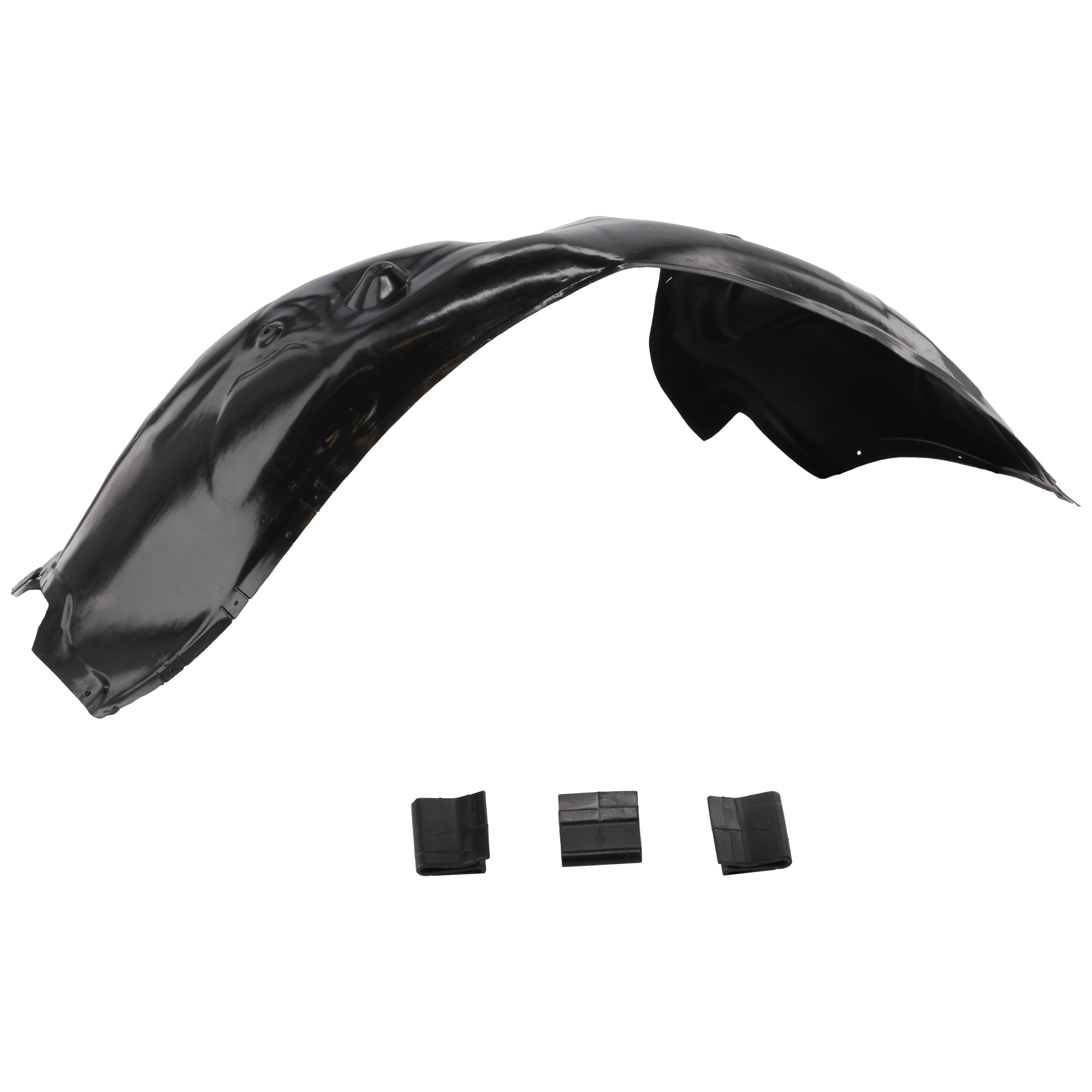 AM CHARGER 11-14 FRONT FENDER LINER LH Polyethylene Vacuum Form SKU REPD222122 Partslink CH1248154 OEM 68083029AH PFM