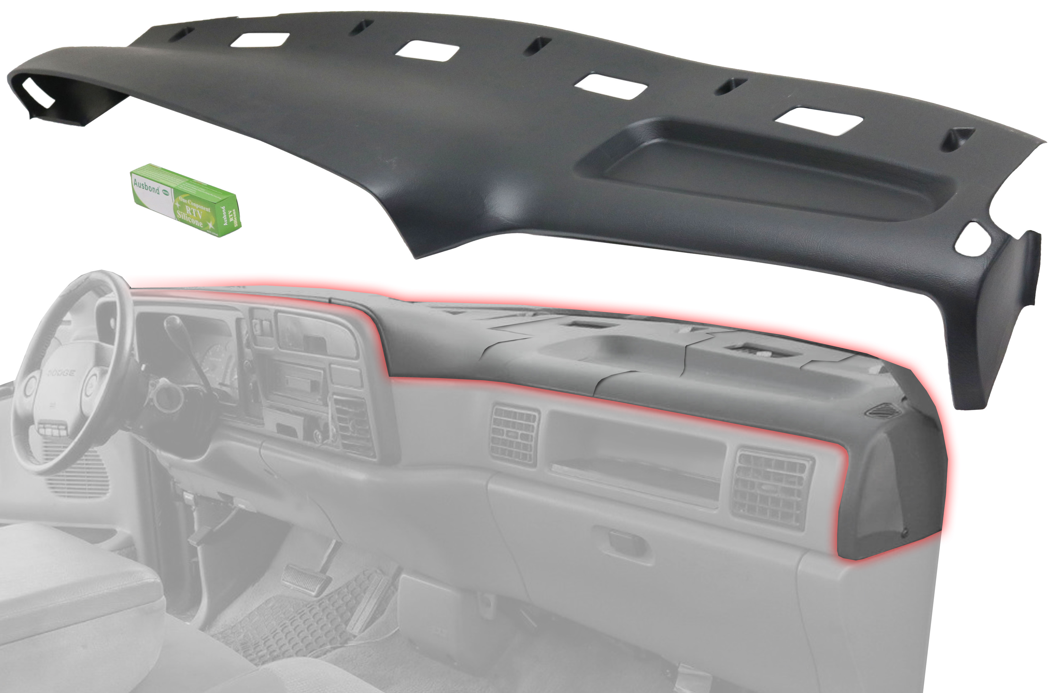 AM DODGE FULL SIZE P U 94-97 DASH COVER Black SKU REPD401105