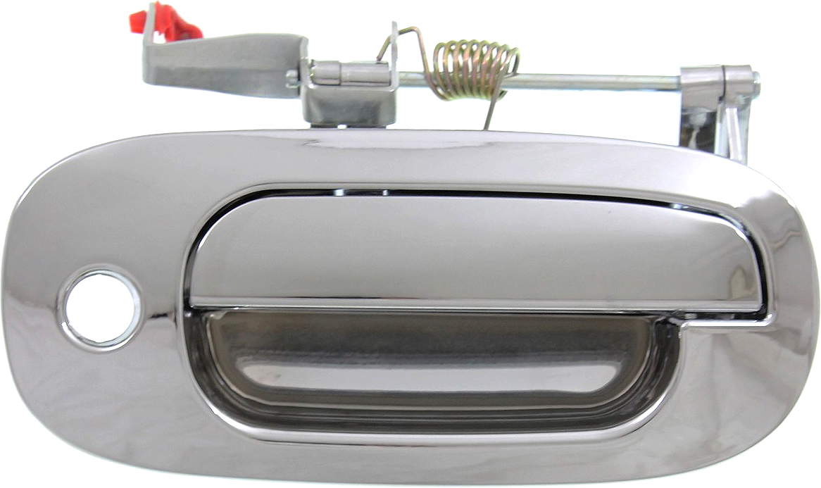 AM DURANGO 98-01 FRONT EXTERIOR DOOR HANDLE RH All Chrome w Keyhole SKU REPD462185 OEM 55362890AC PFM